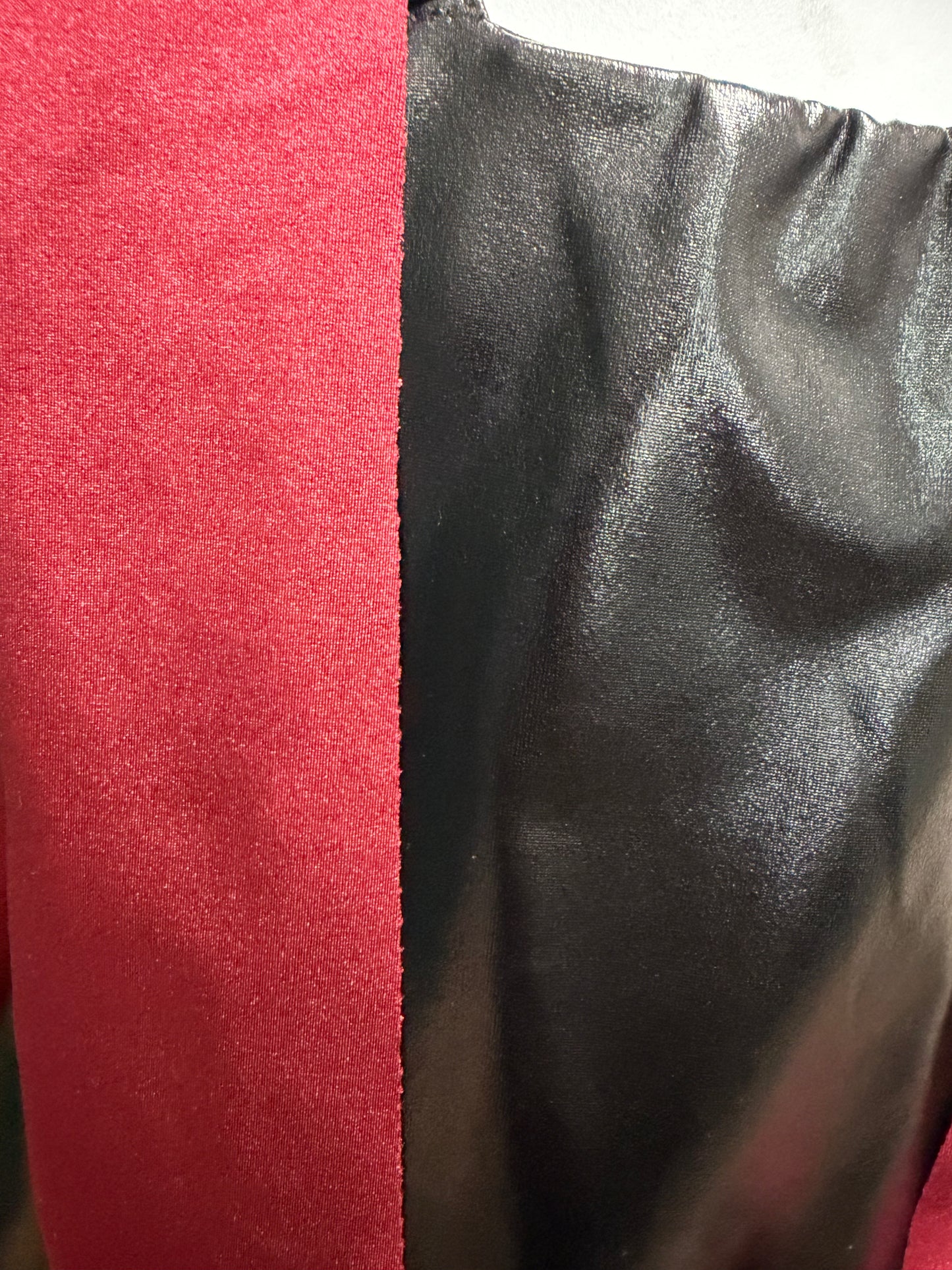 Child Large Black Maroon Leotard