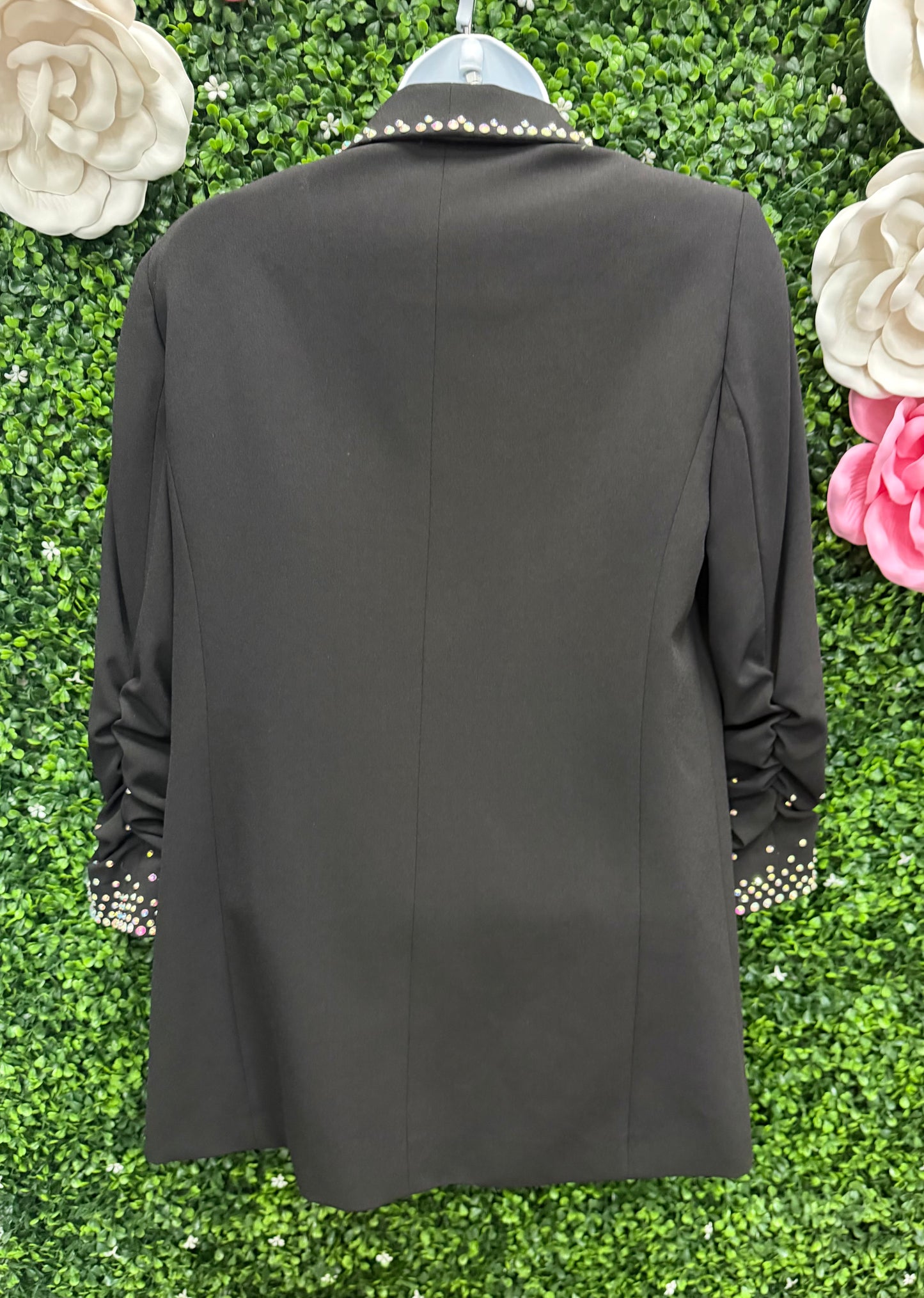 Adult Small Black Stoned Blazer