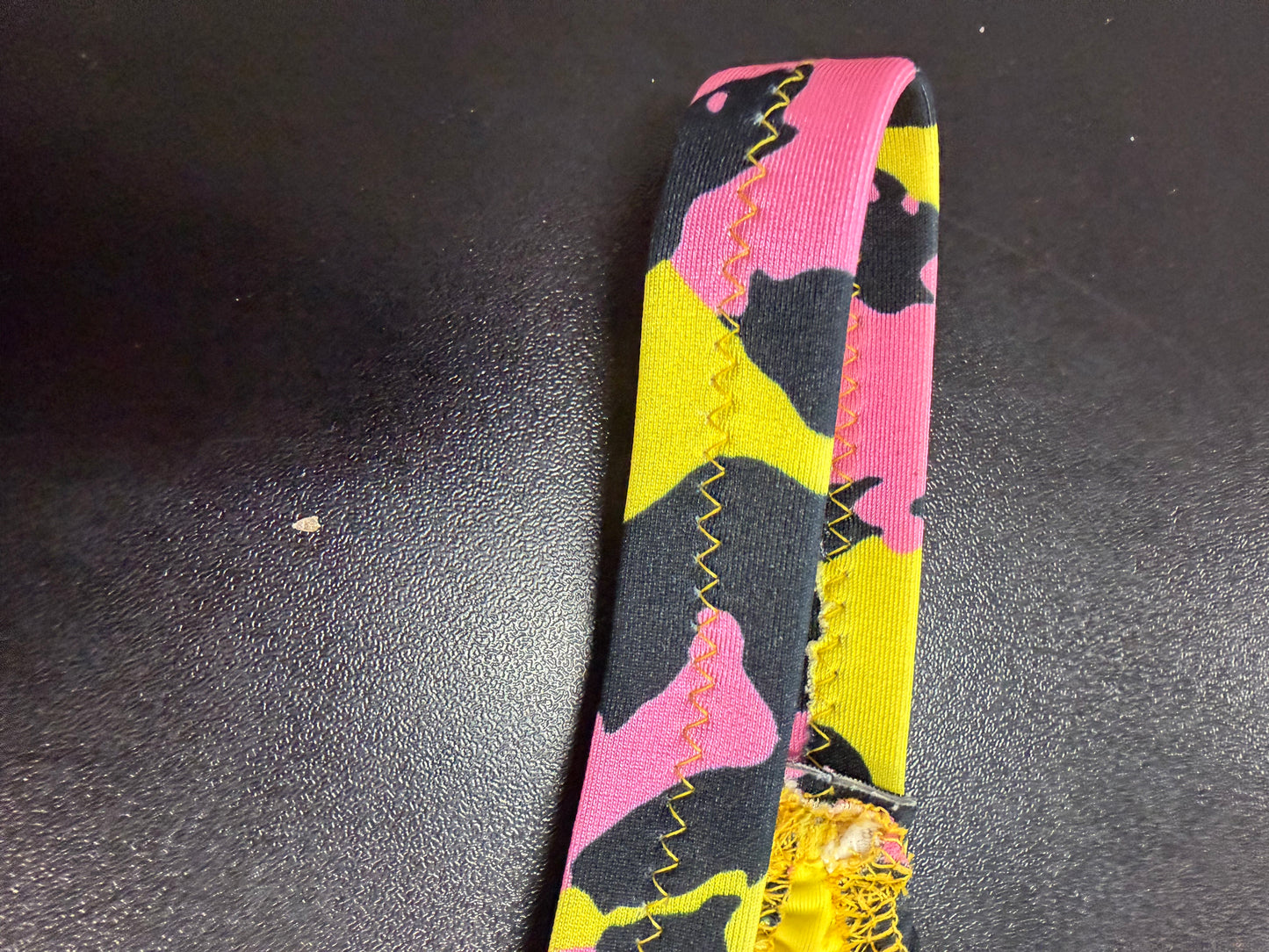Adult Medium Yellow and Pink Leopard Top