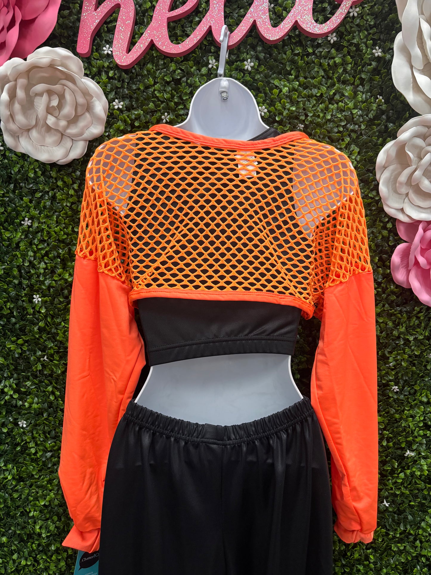 Adult Small Big Energy Orange Glow Costume