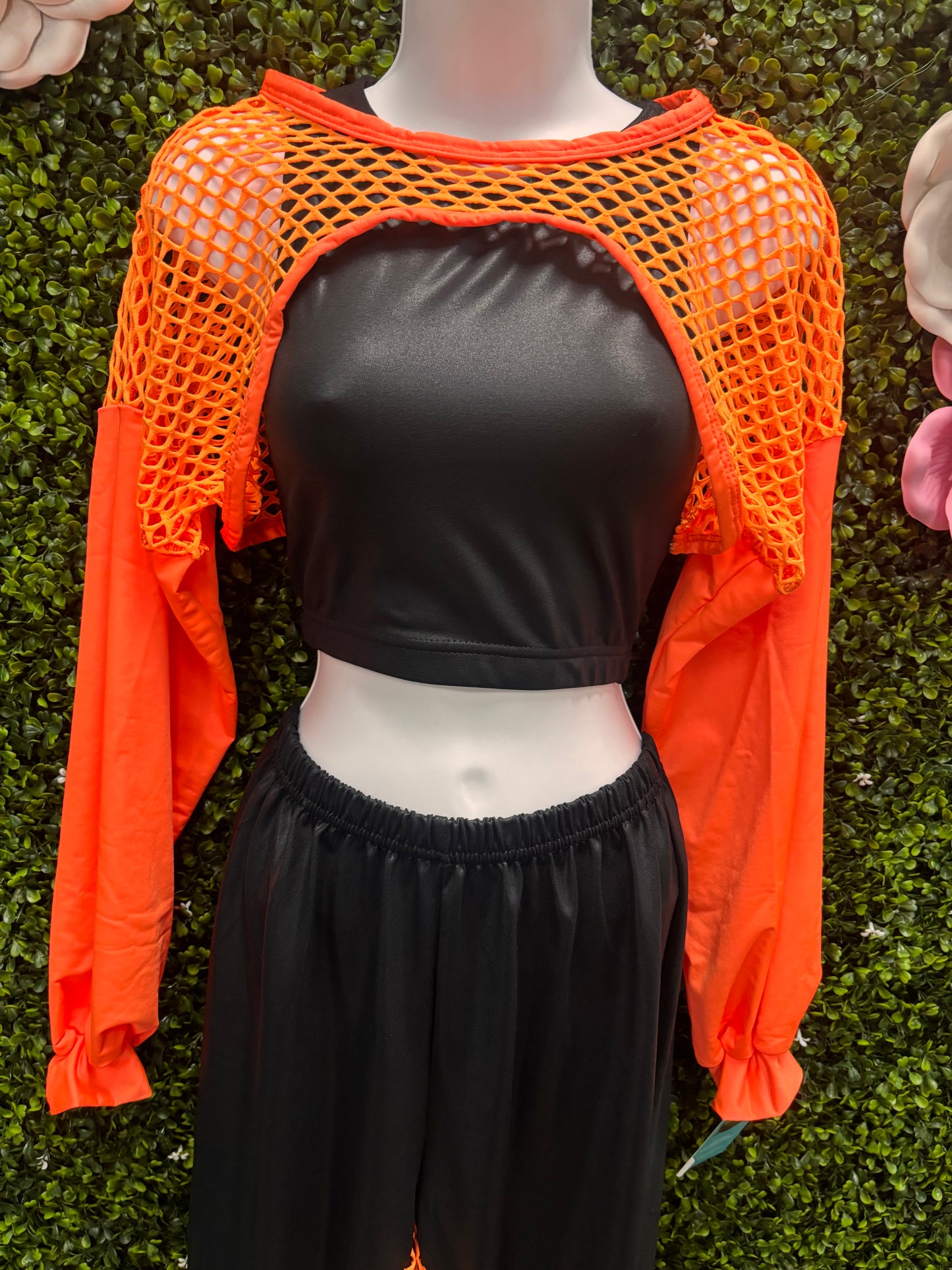 Adult Small Big Energy Orange Glow Costume