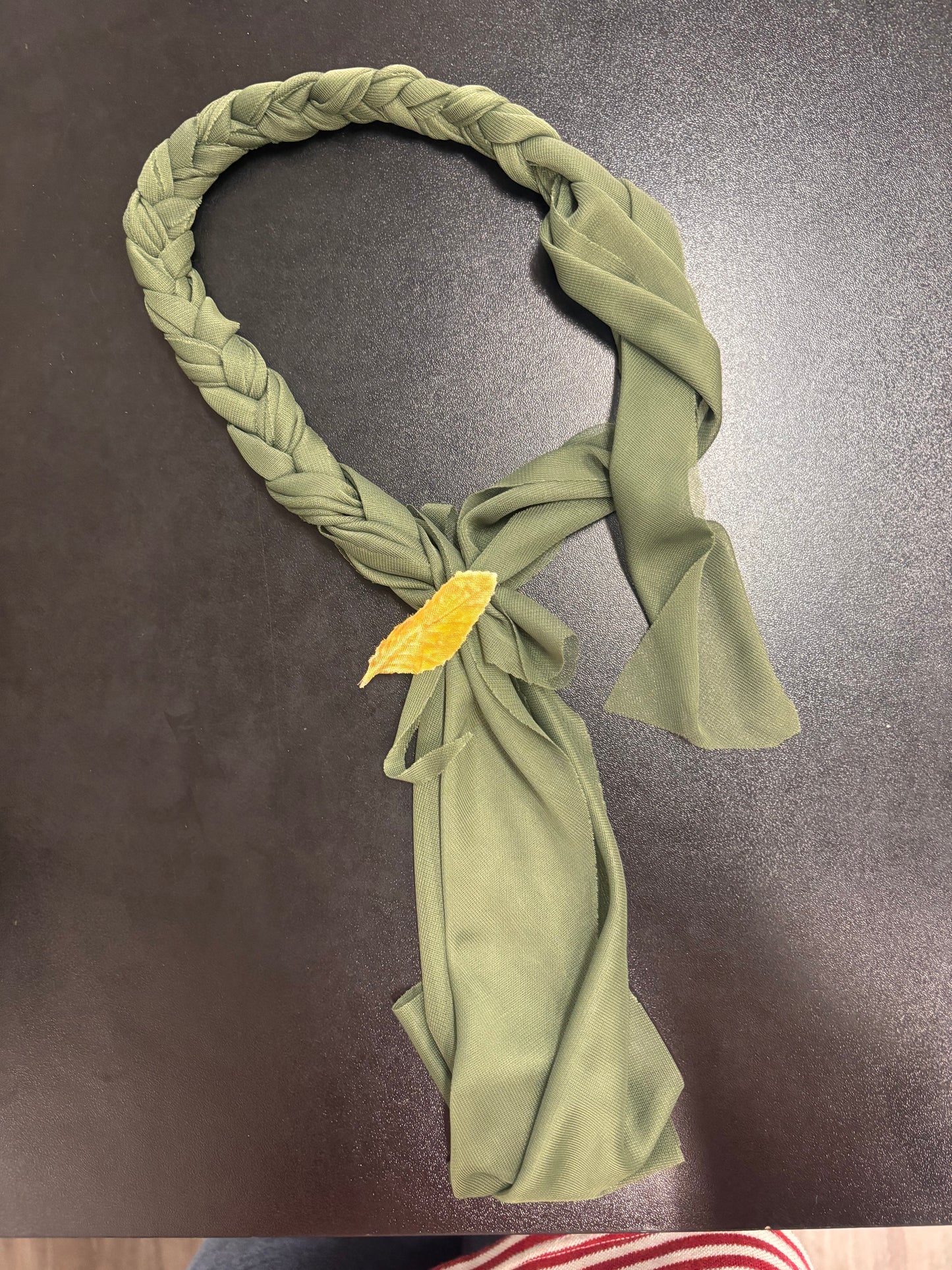 Adult Medium Tan and Green Vine Leotard and Skirt