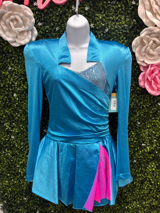 Adult Medium Blue and Pink Long Sleeve Costume