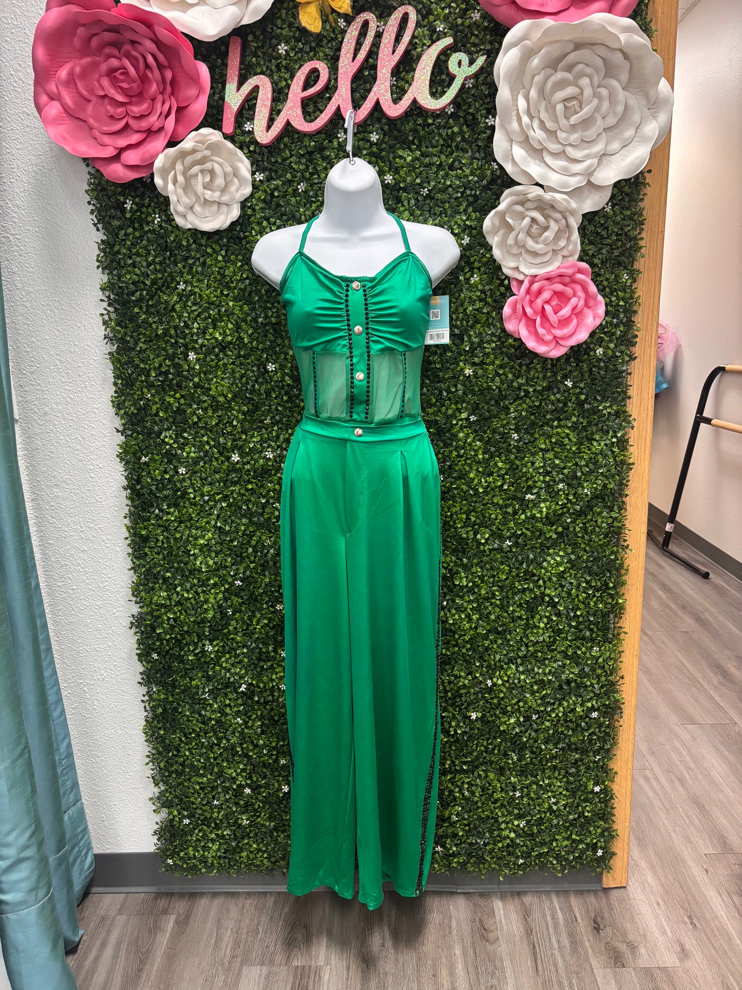 Adult Medium Green Two Piece