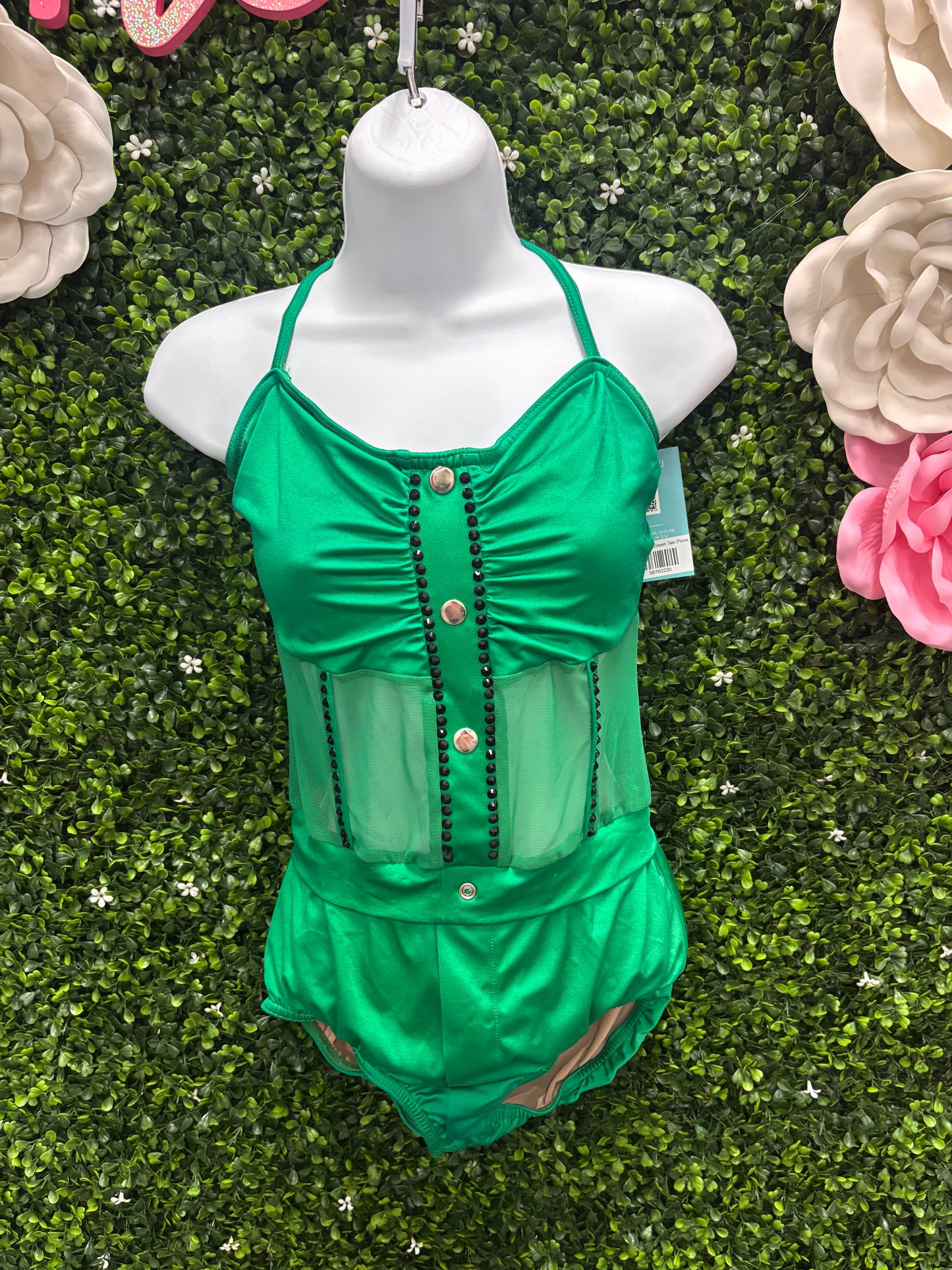 Adult Medium Green Two Piece