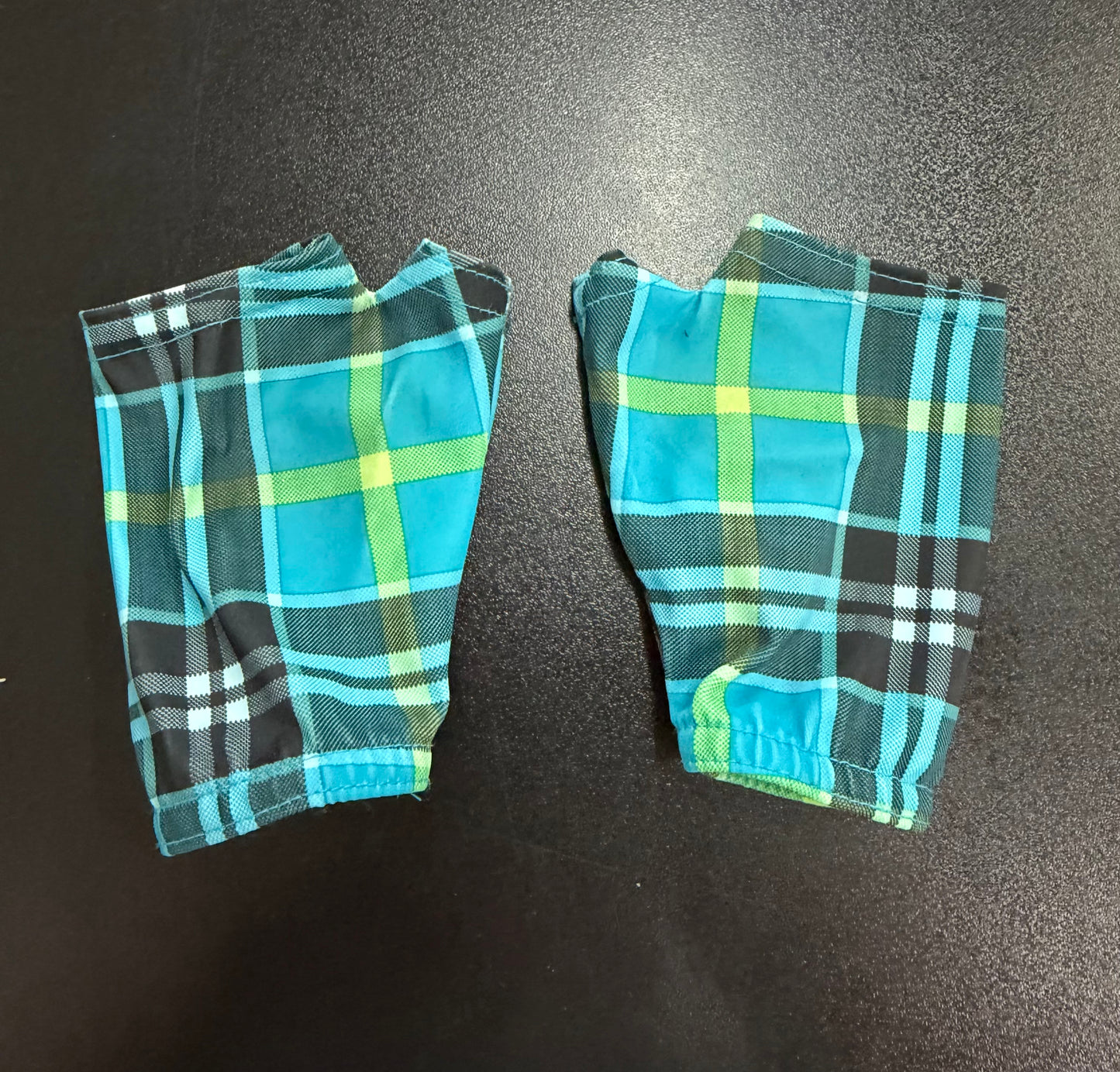 Child Large Blue Plaid Two Piece Costume