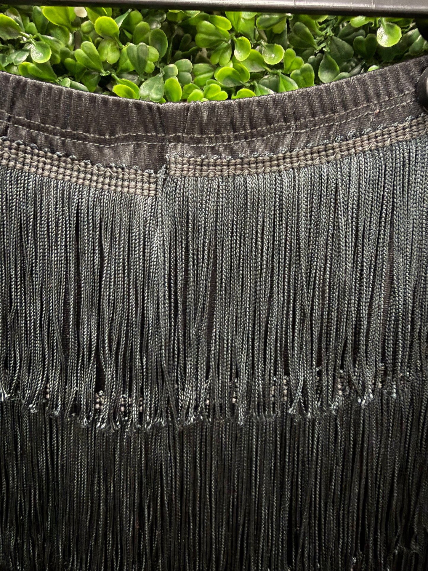 Child Medium Black Fringe Pants