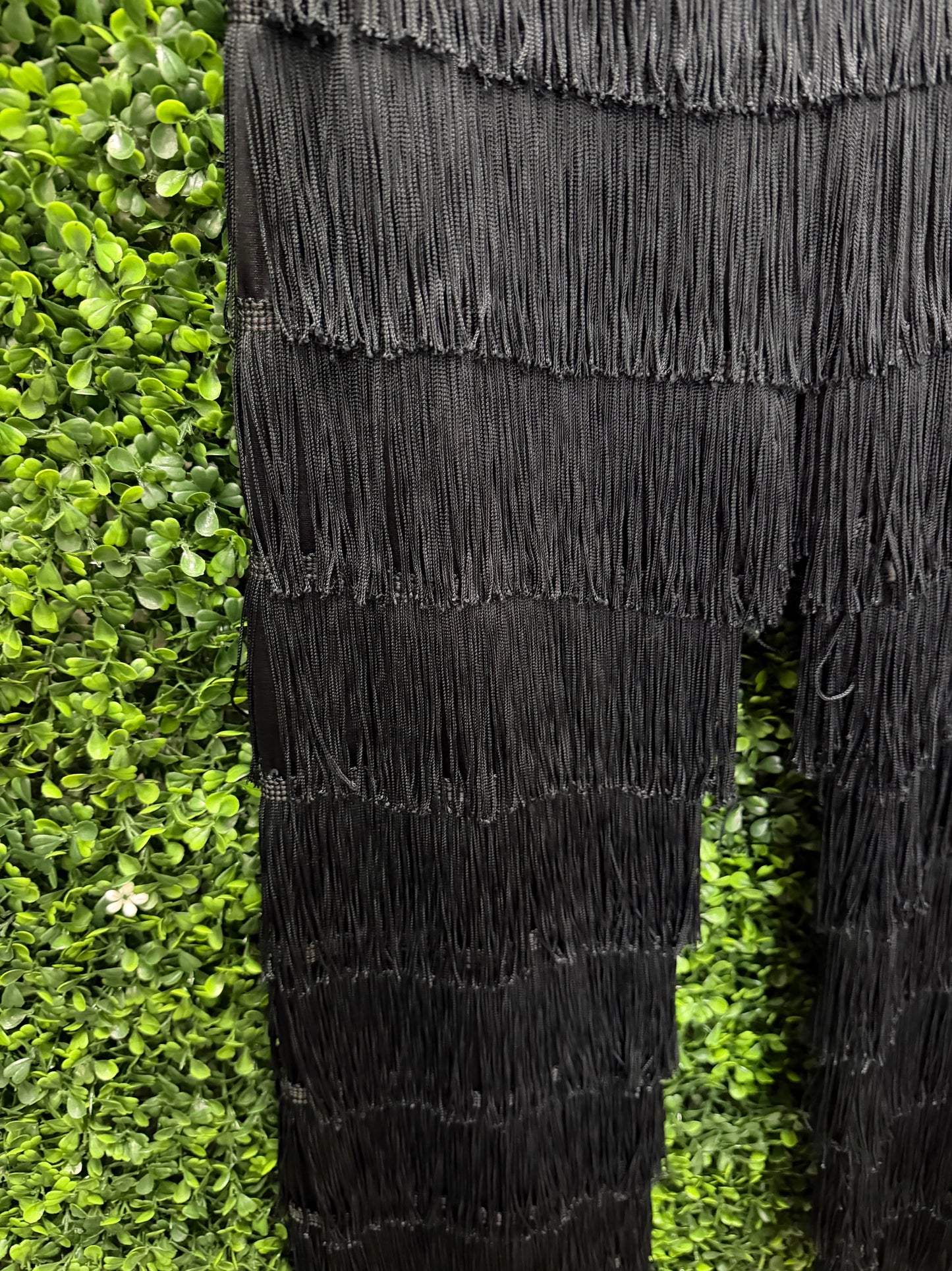 Child Medium Black Fringe Pants