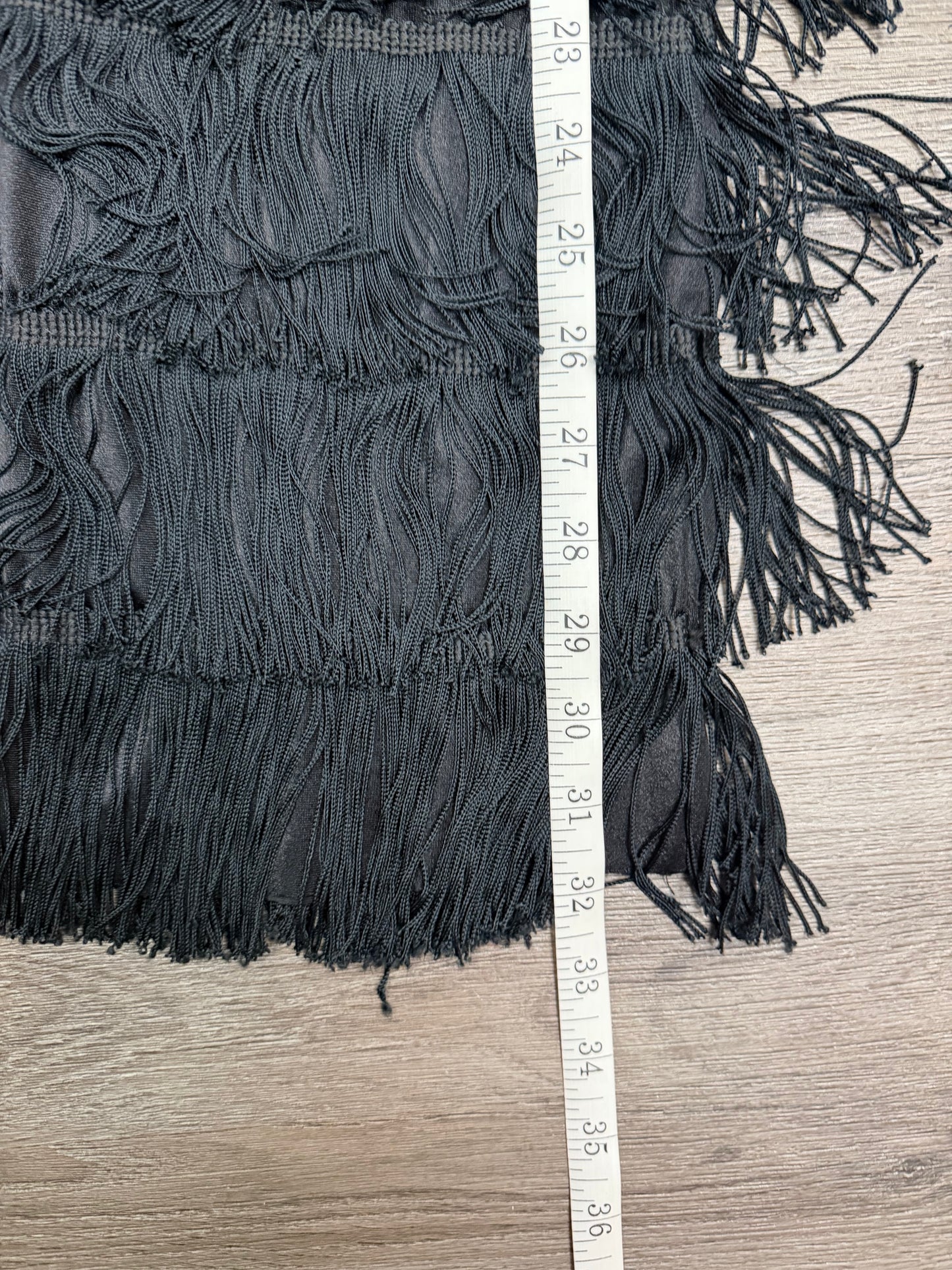 Child Medium Black Fringe Pants