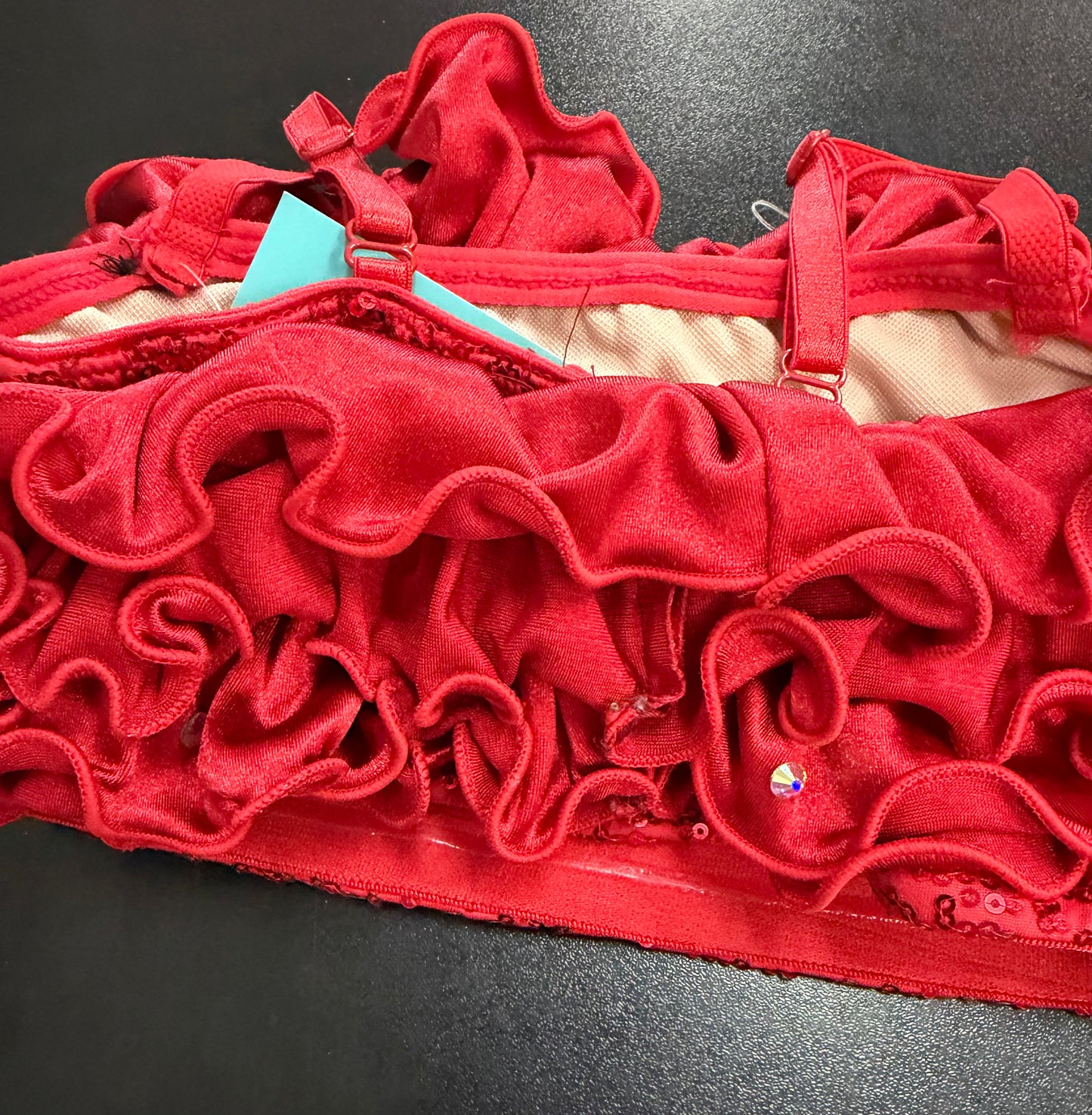 Child Medium Red Sequin Top Costume