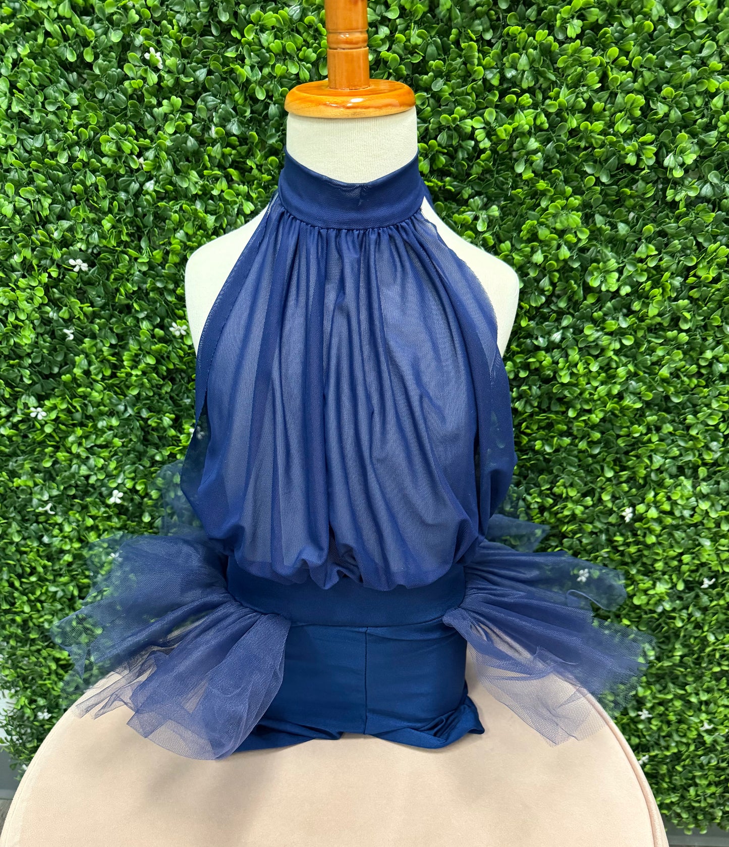 Child Medium Navy Short Tulle Costume