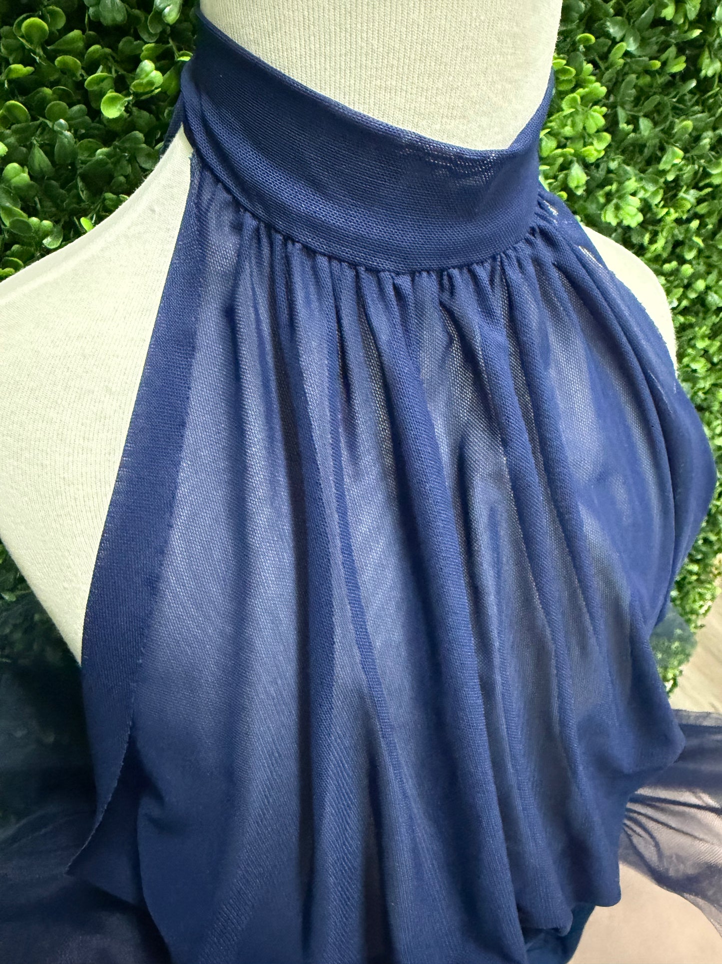 Child Medium Navy Short Tulle Costume