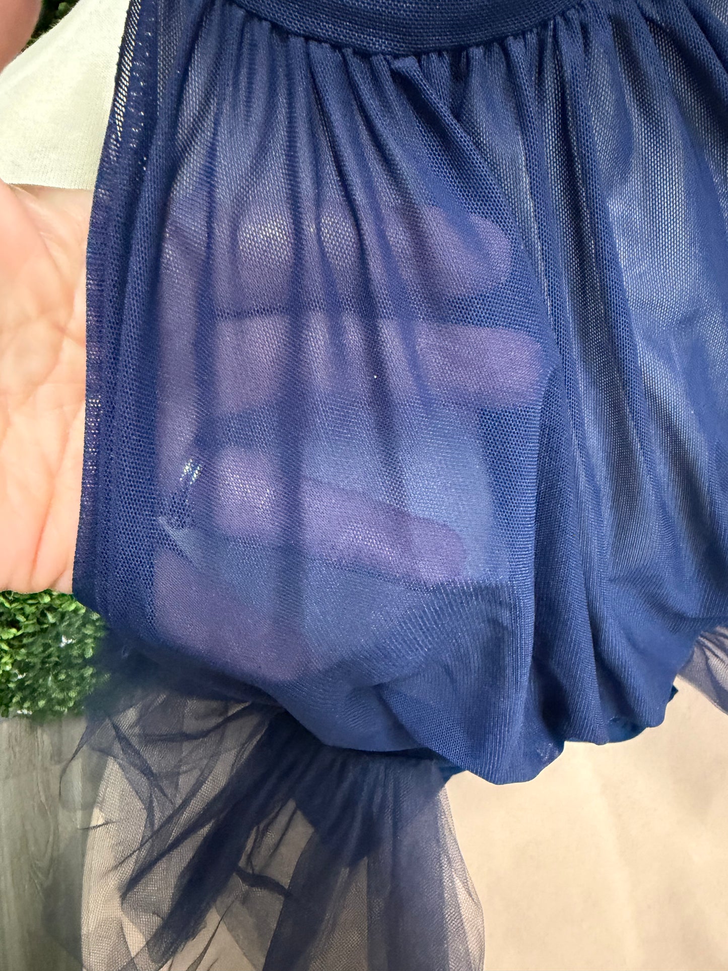 Child Medium Navy Short Tulle Costume