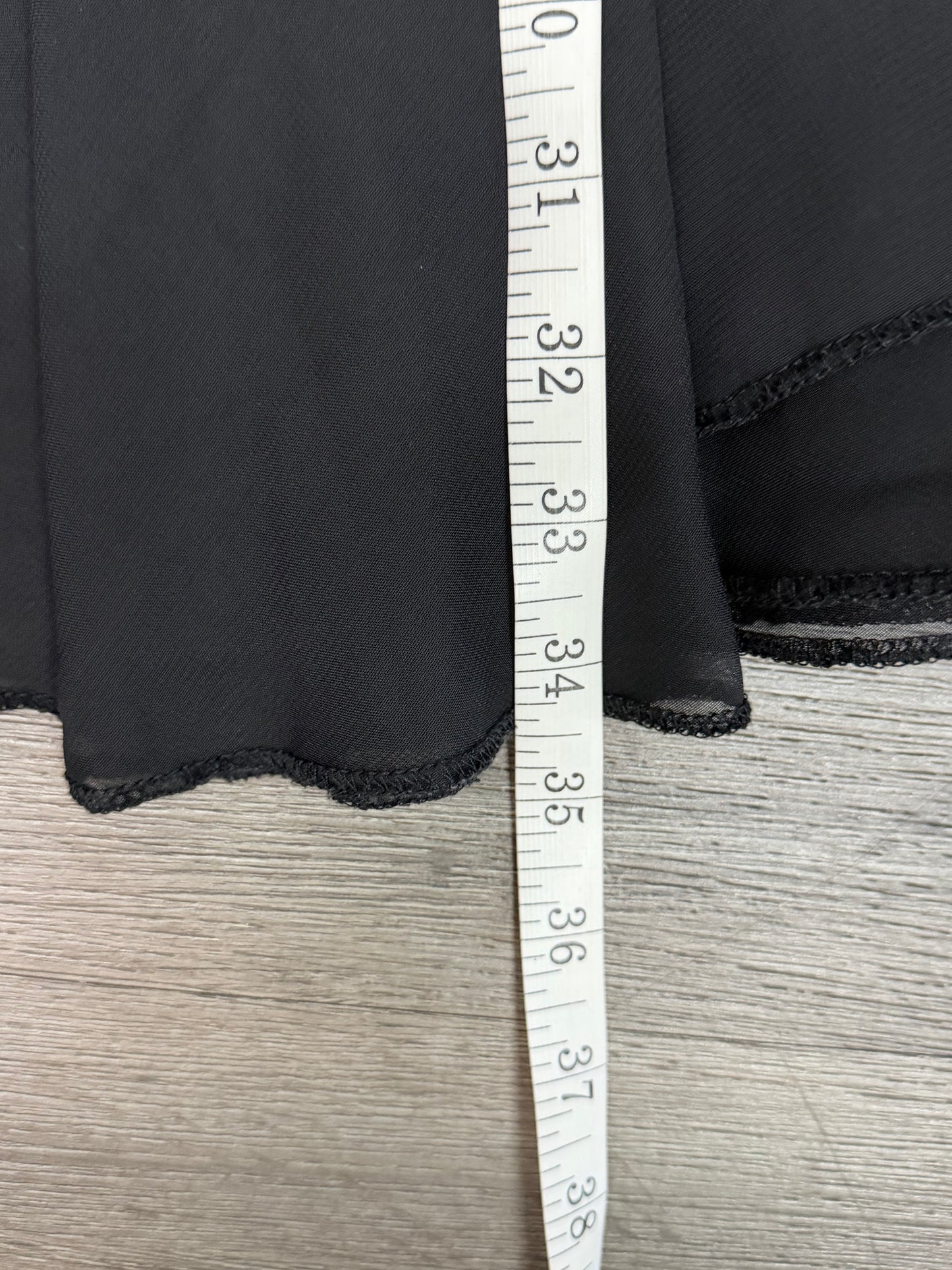 Adult Medium Black Sheer Skirt