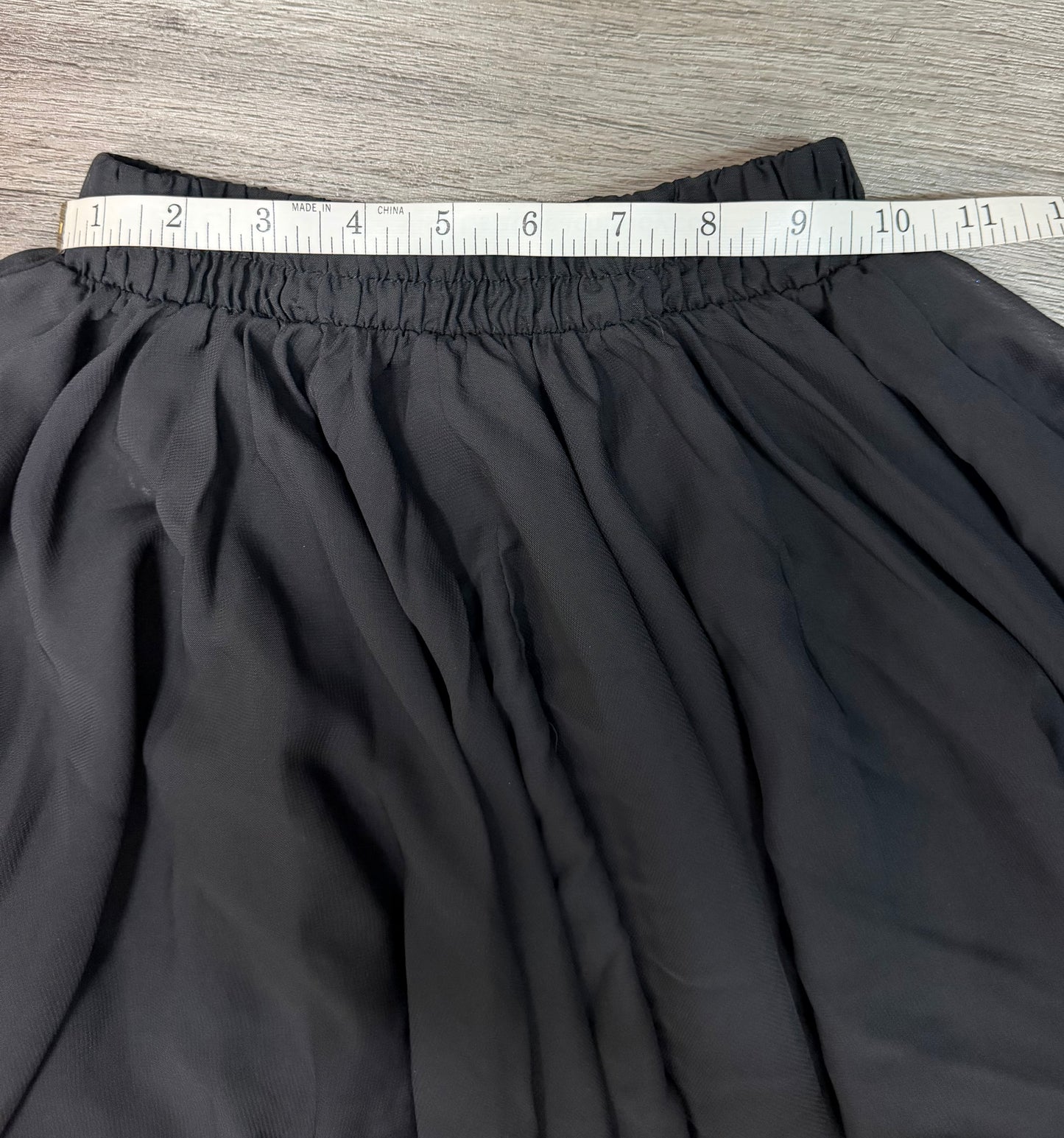Adult Medium Black Sheer Skirt