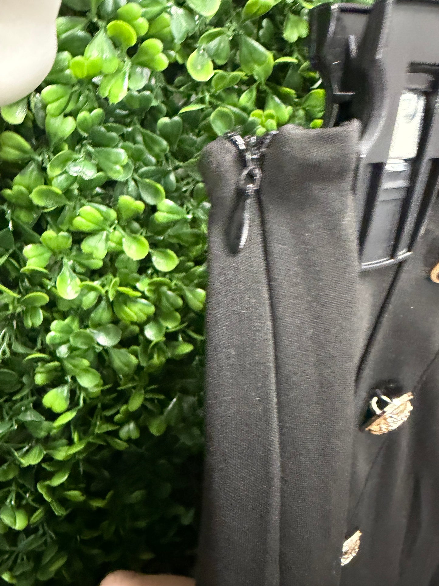 Adult Medium Black Pants with Buttons