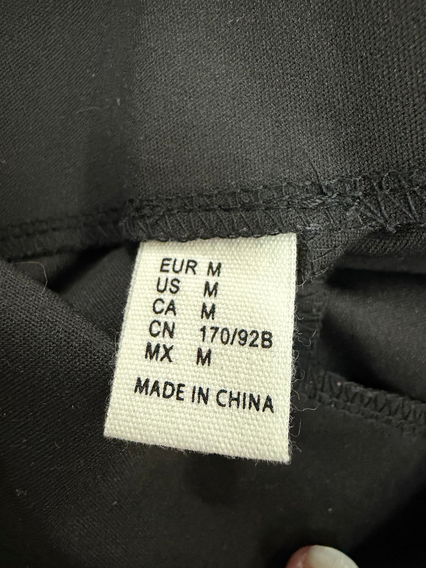Adult Medium Black Pants with Buttons