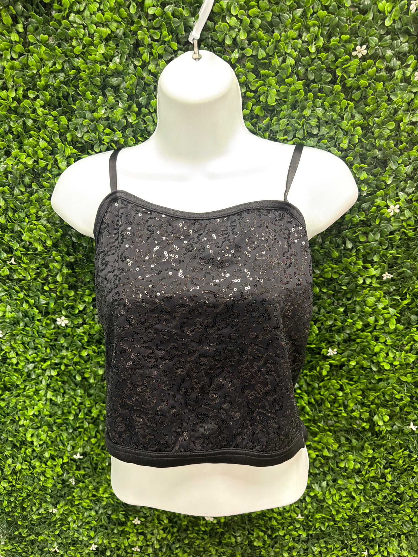 Adult Large Black Sequin Top