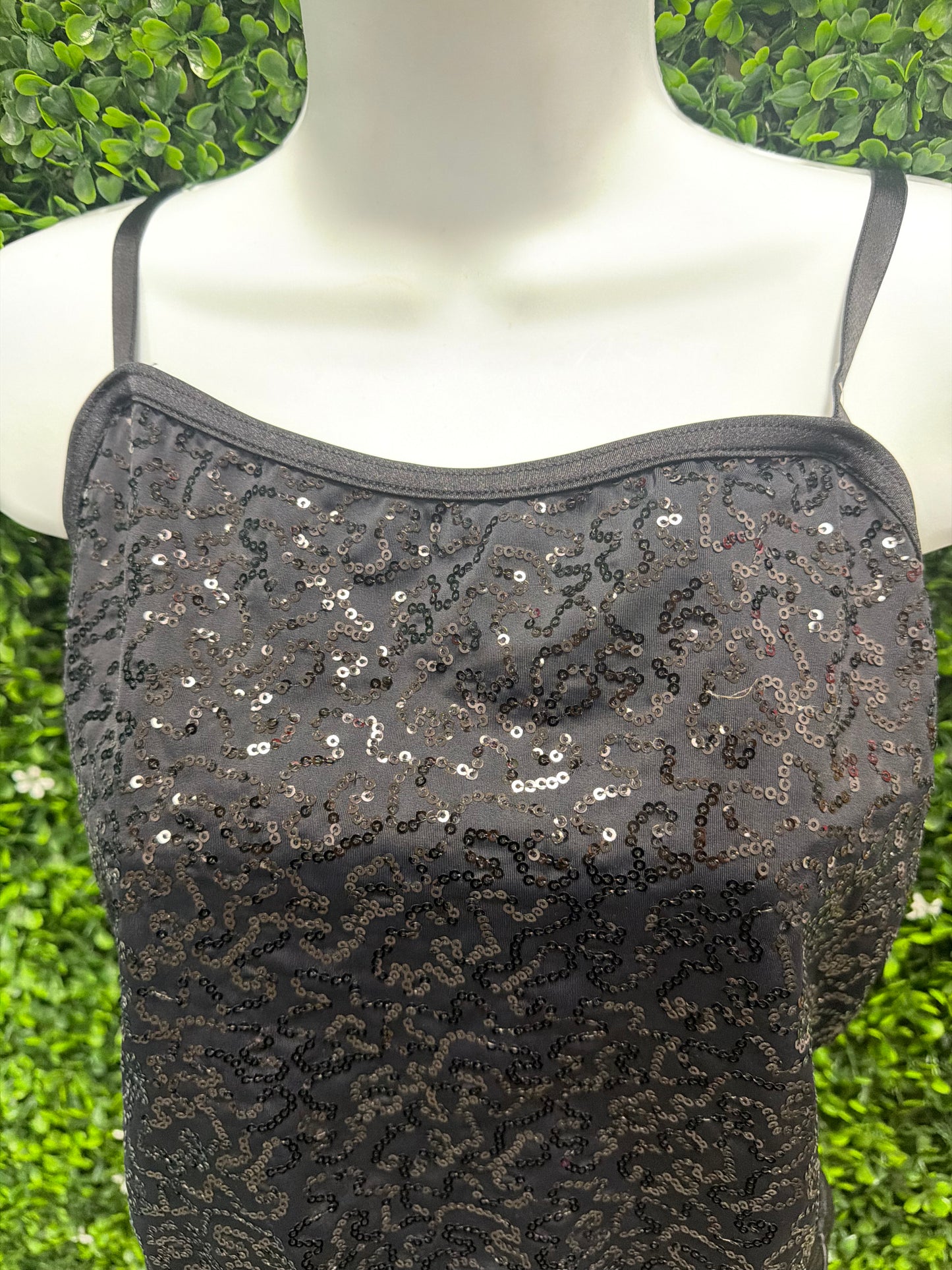 Adult Large Black Sequin Top