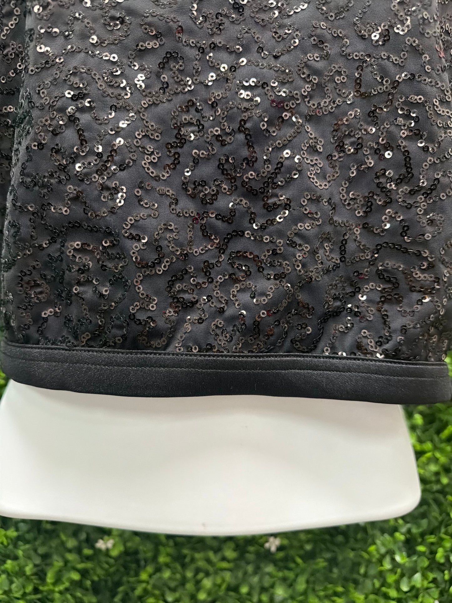 Adult Large Black Sequin Top