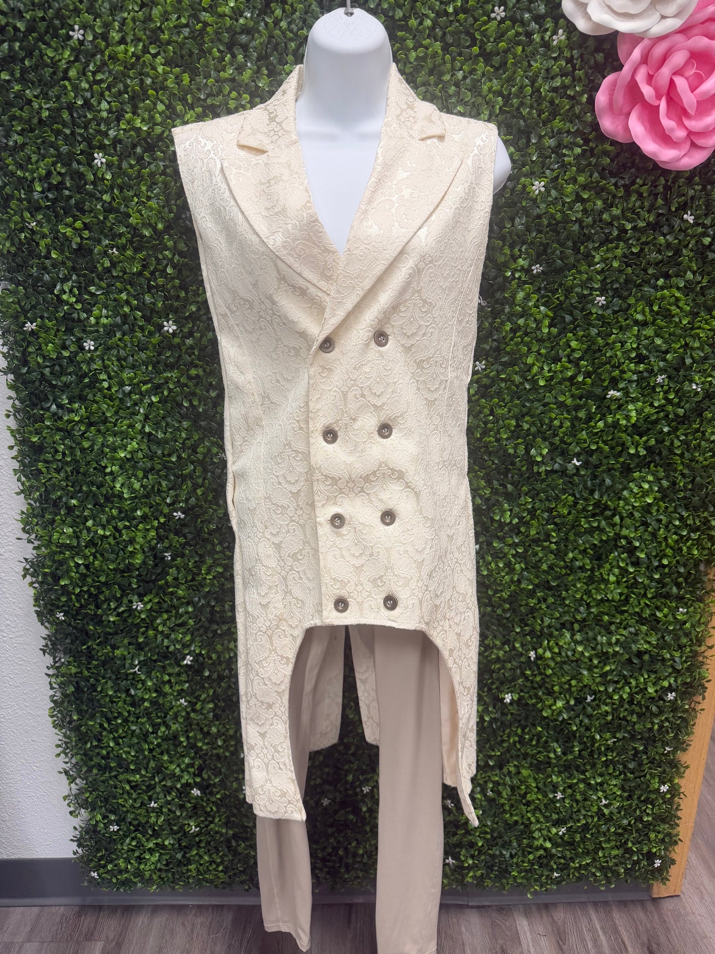 Adult X-Small Tan Vest with Tan Leggings Costume