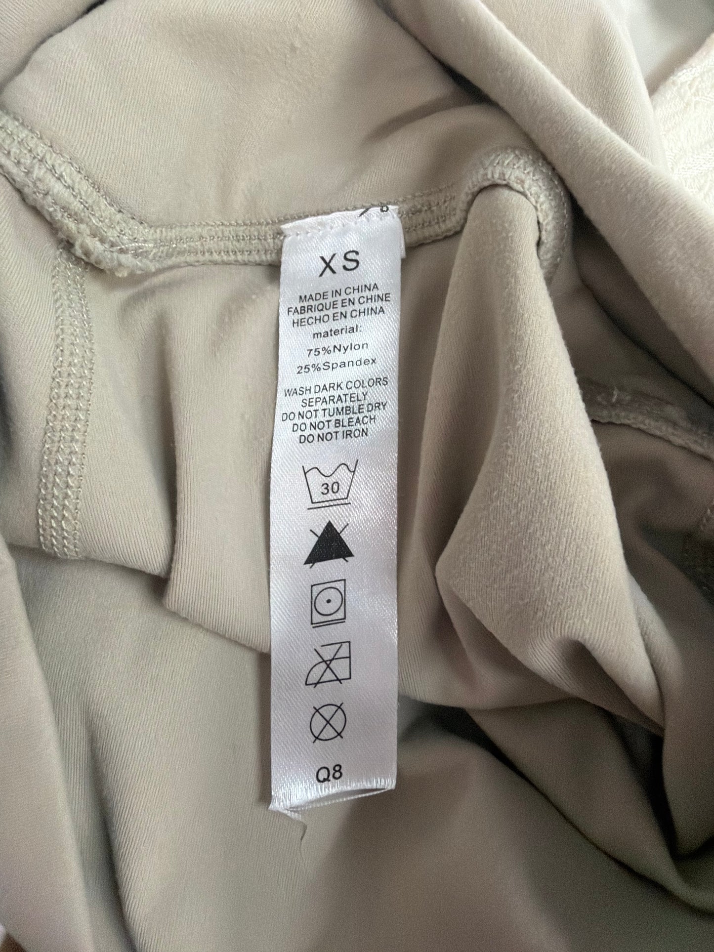 Adult X-Small Tan Vest with Tan Leggings Costume