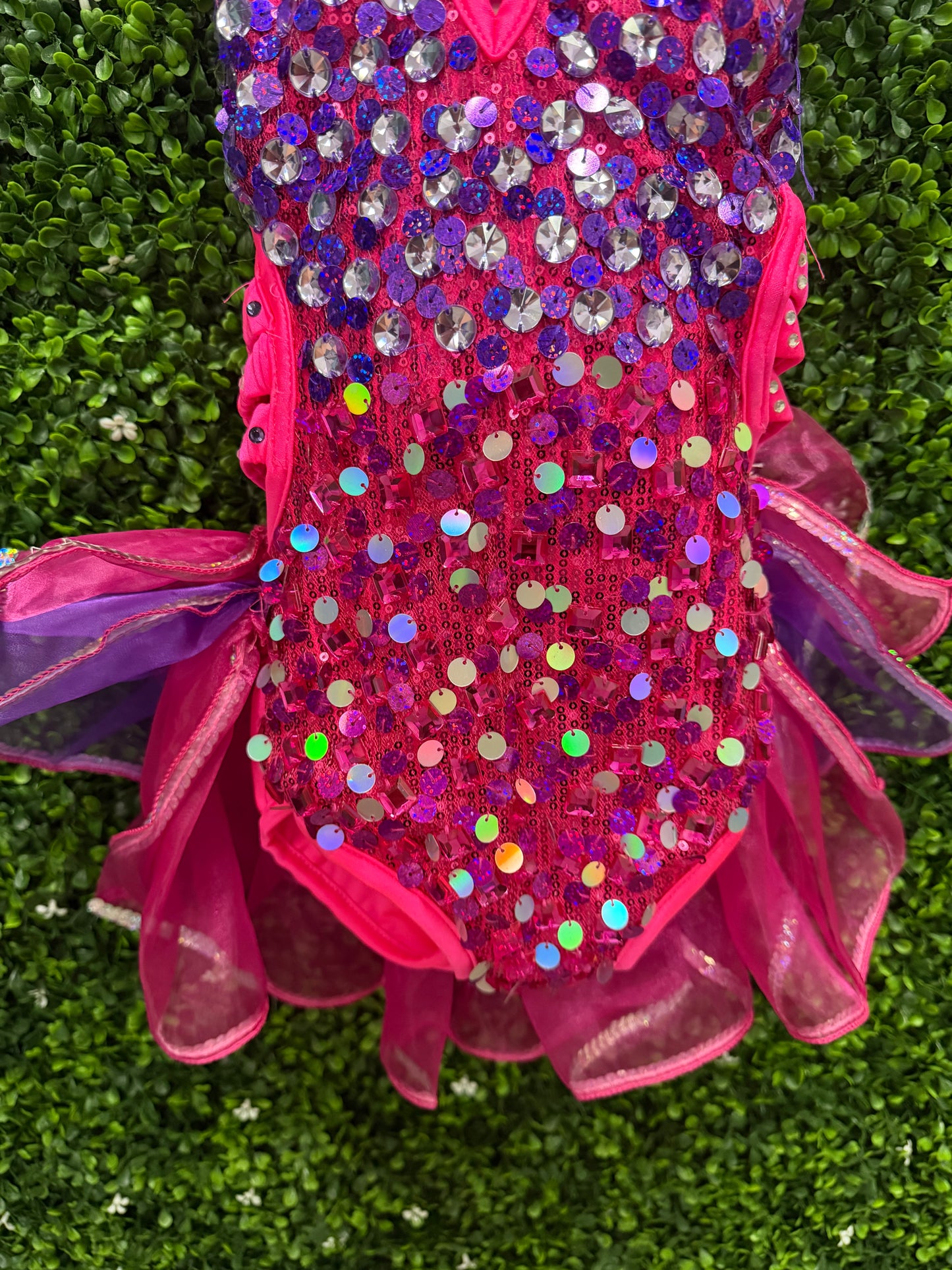 Child Large Pink Purple Sequin Costume