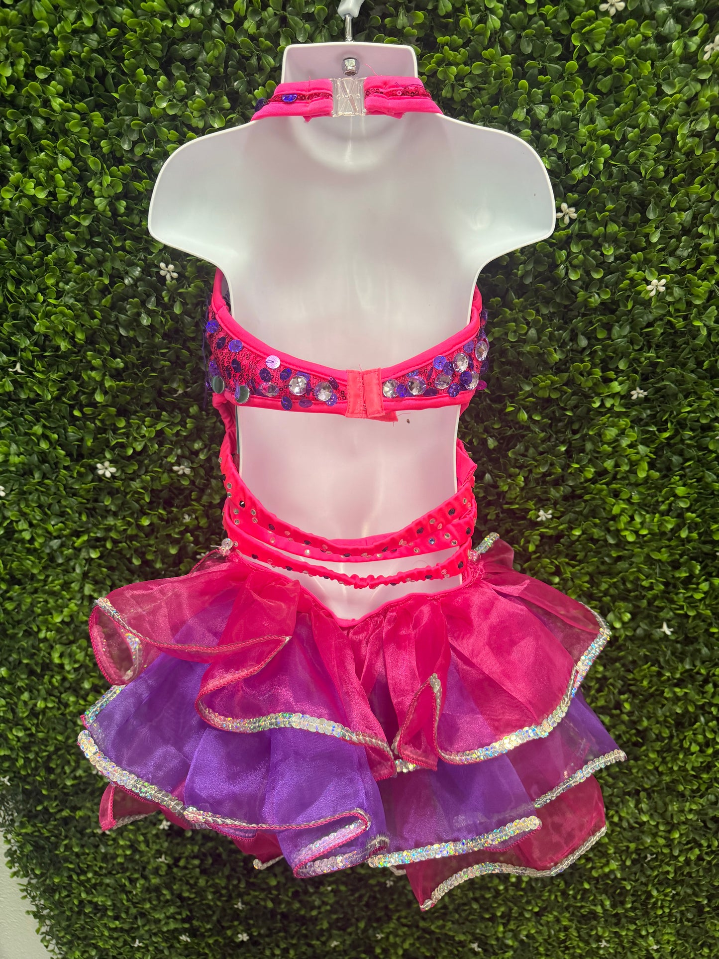 Child Large Pink Purple Sequin Costume