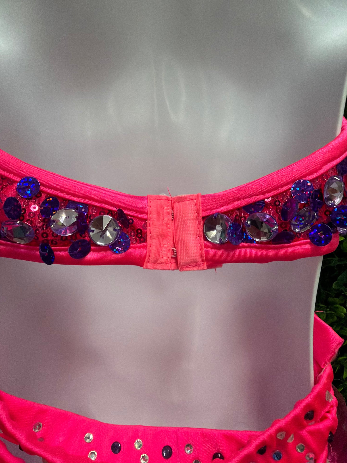 Child Large Pink Purple Sequin Costume