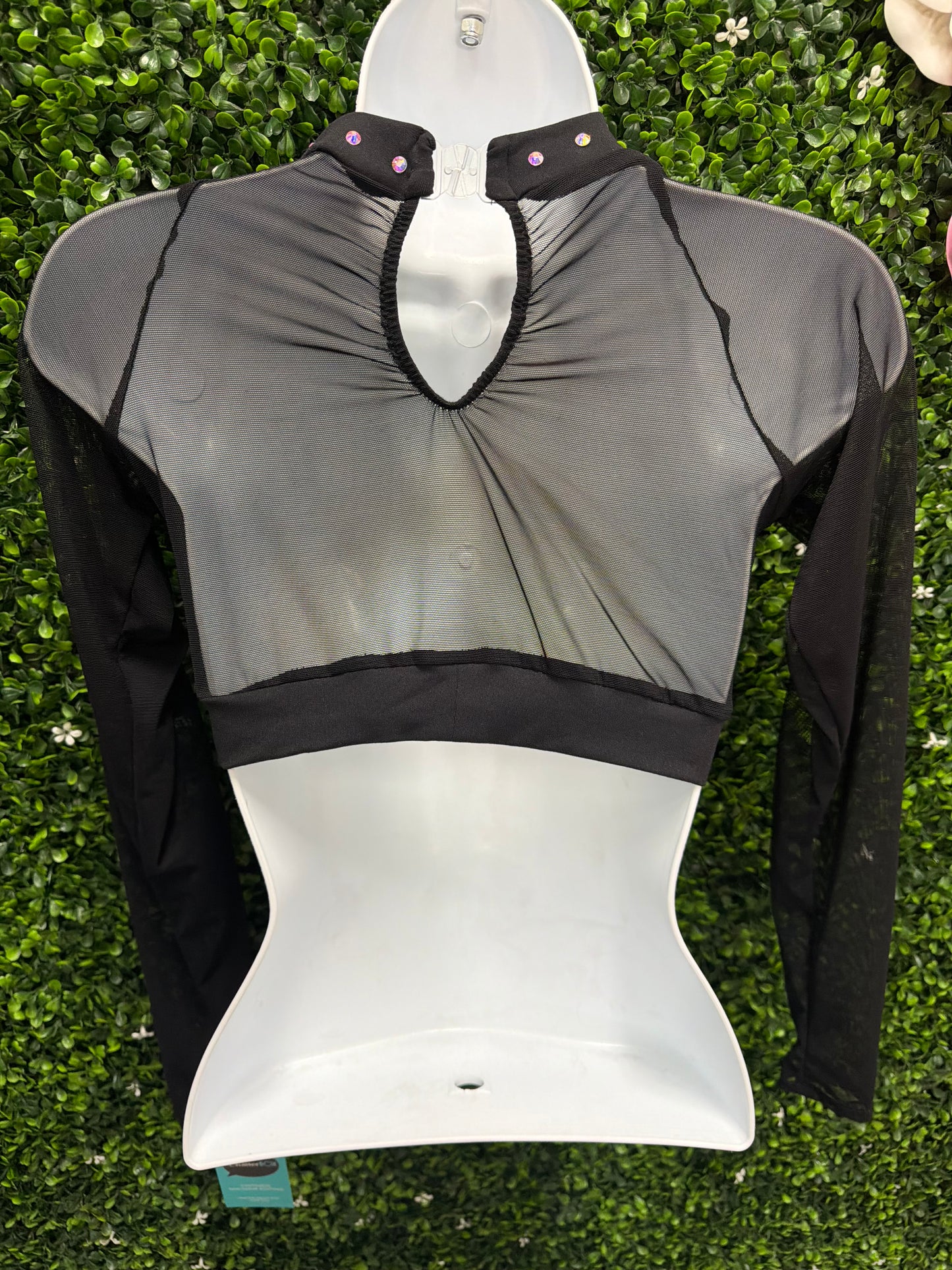 Adult Medium Black and White Costume Top