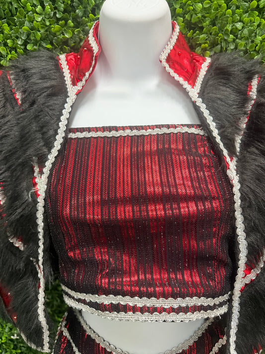 Adult X-Small Red Six Costume