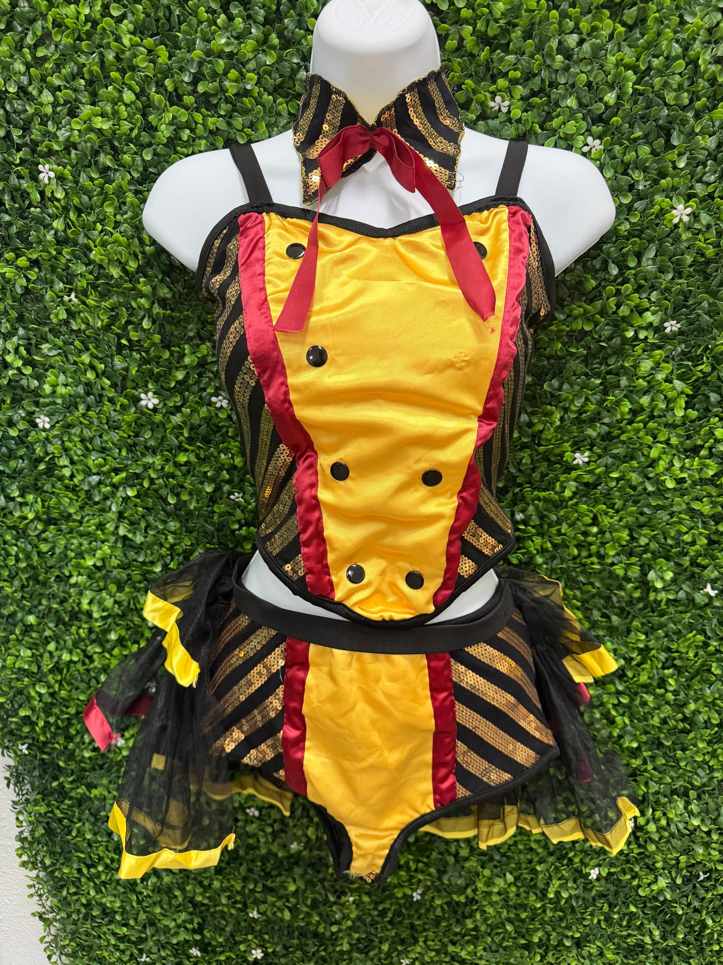 Child X-Large Yellow Black Stripped Costume