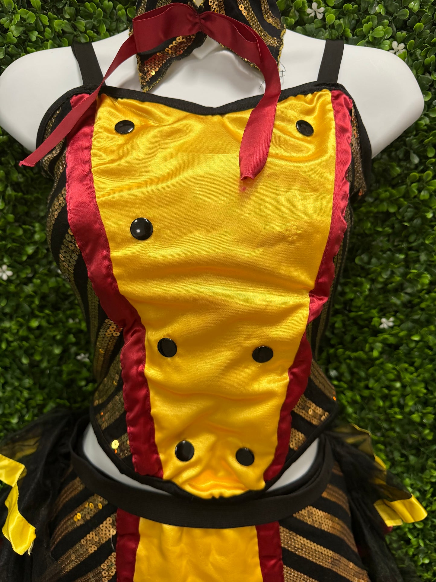 Child X-Large Yellow Black Stripped Costume