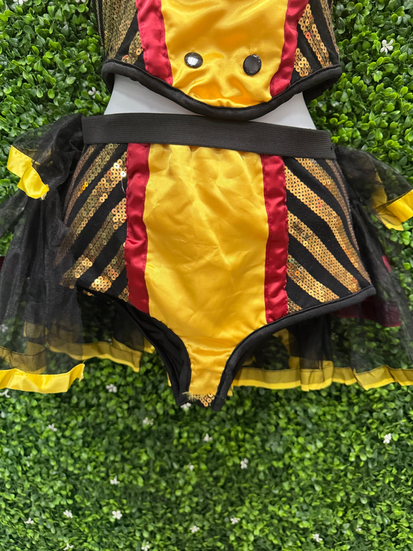 Child X-Large Yellow Black Stripped Costume