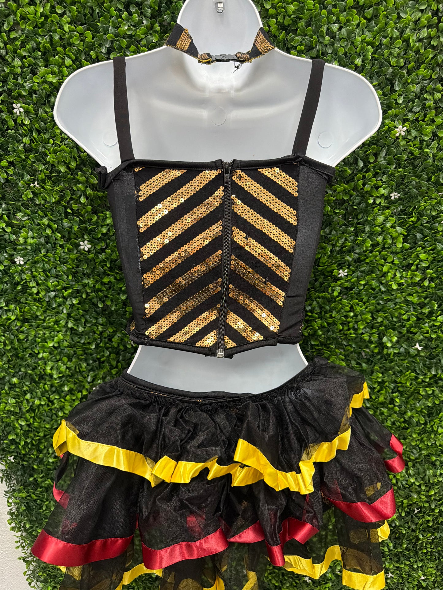 Child X-Large Yellow Black Stripped Costume