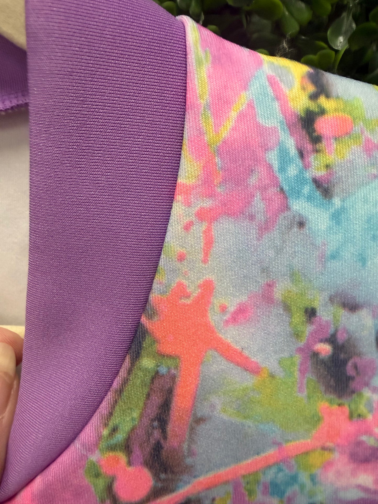 Child Large Purple Sequin Tye Dye Costume
