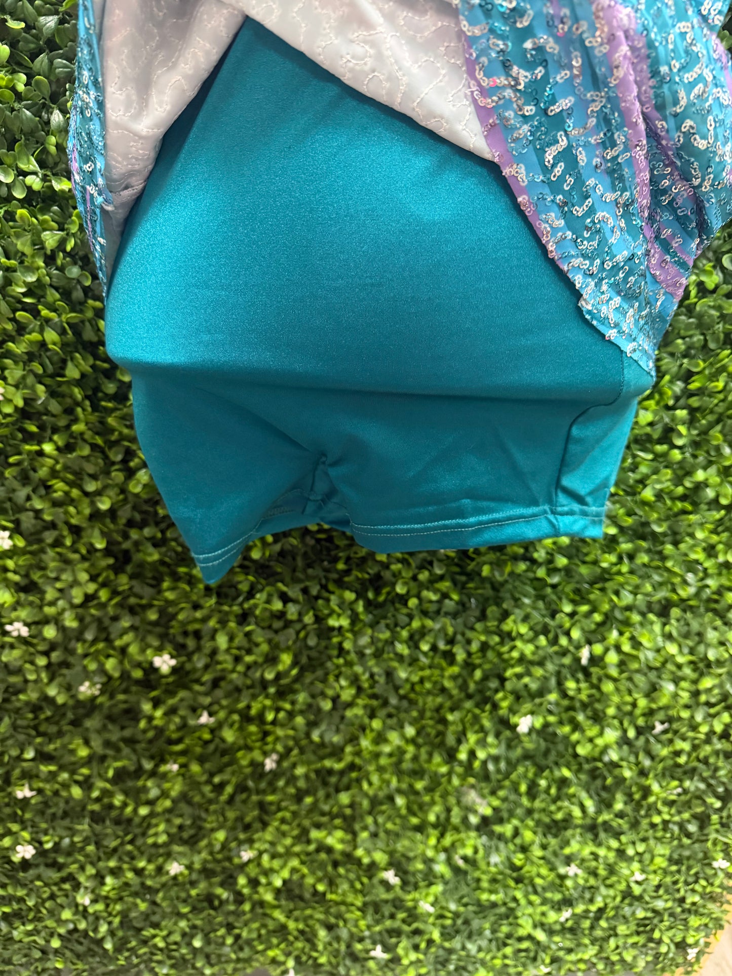 Child Medium Blue Purple Sequin Dress
