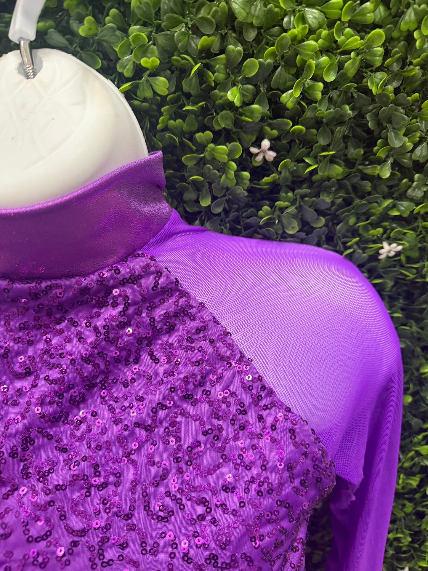 Child Medium Purple Sequin Dress