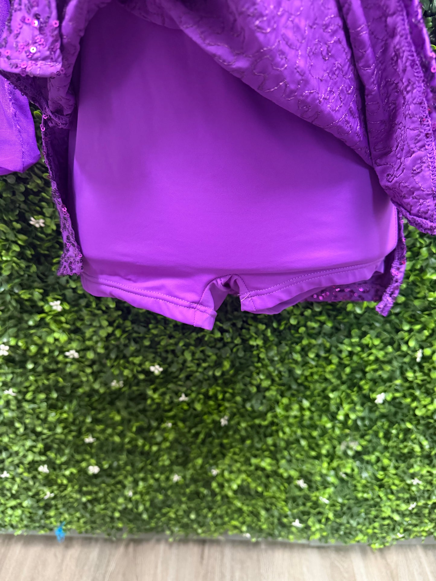Child Medium Purple Sequin Dress