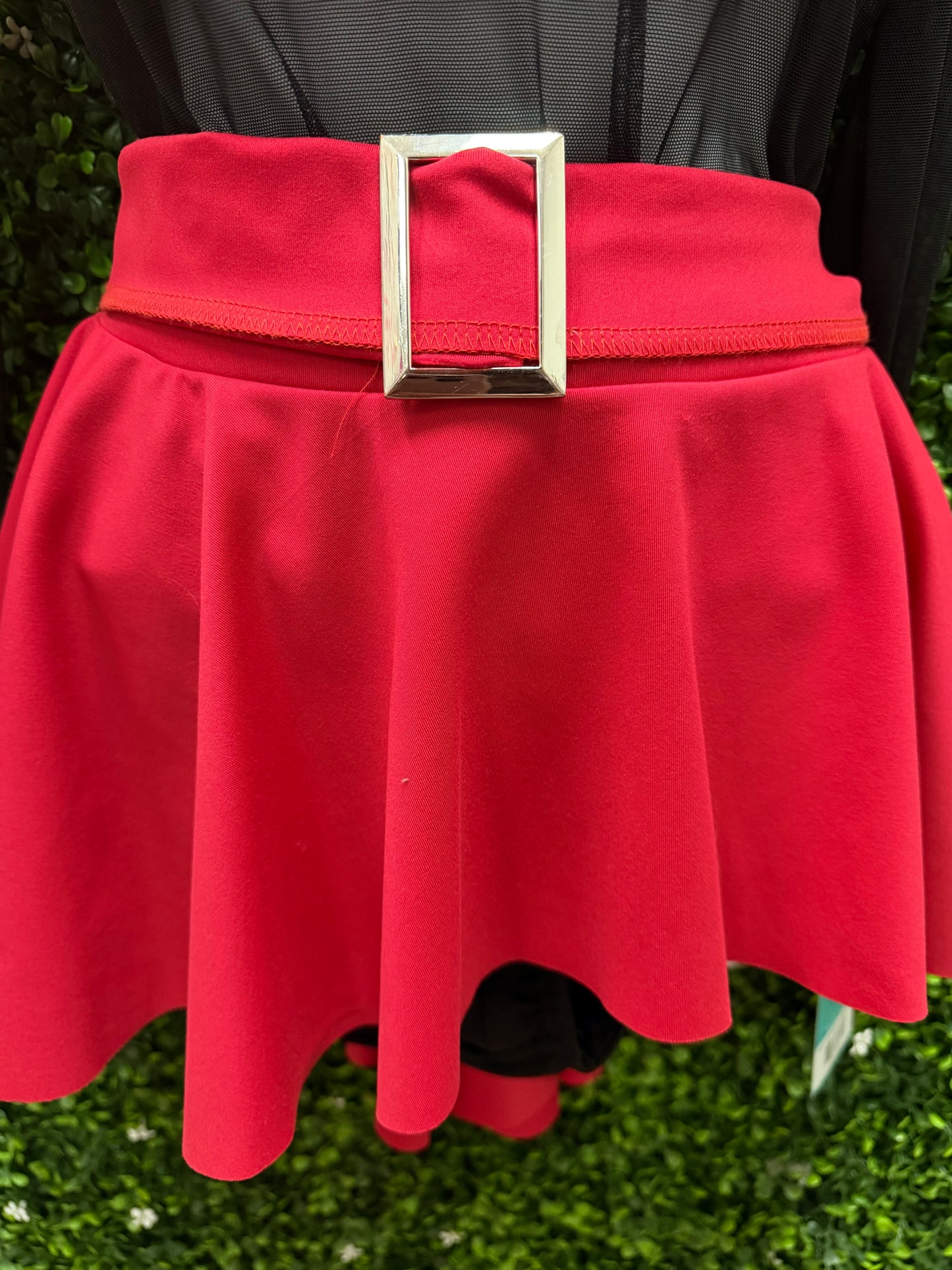 Adult Large Black Leo with Red Skirt