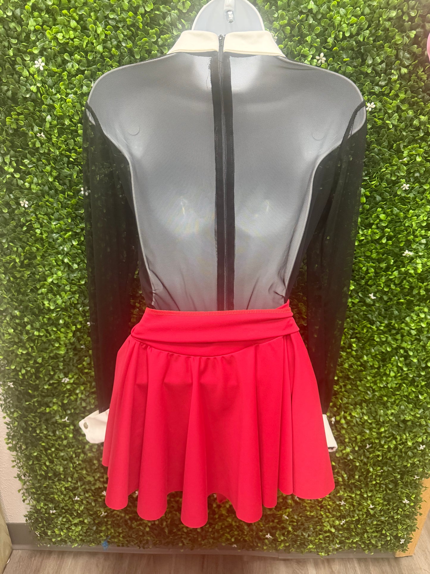 Adult Large Black Leo with Red Skirt