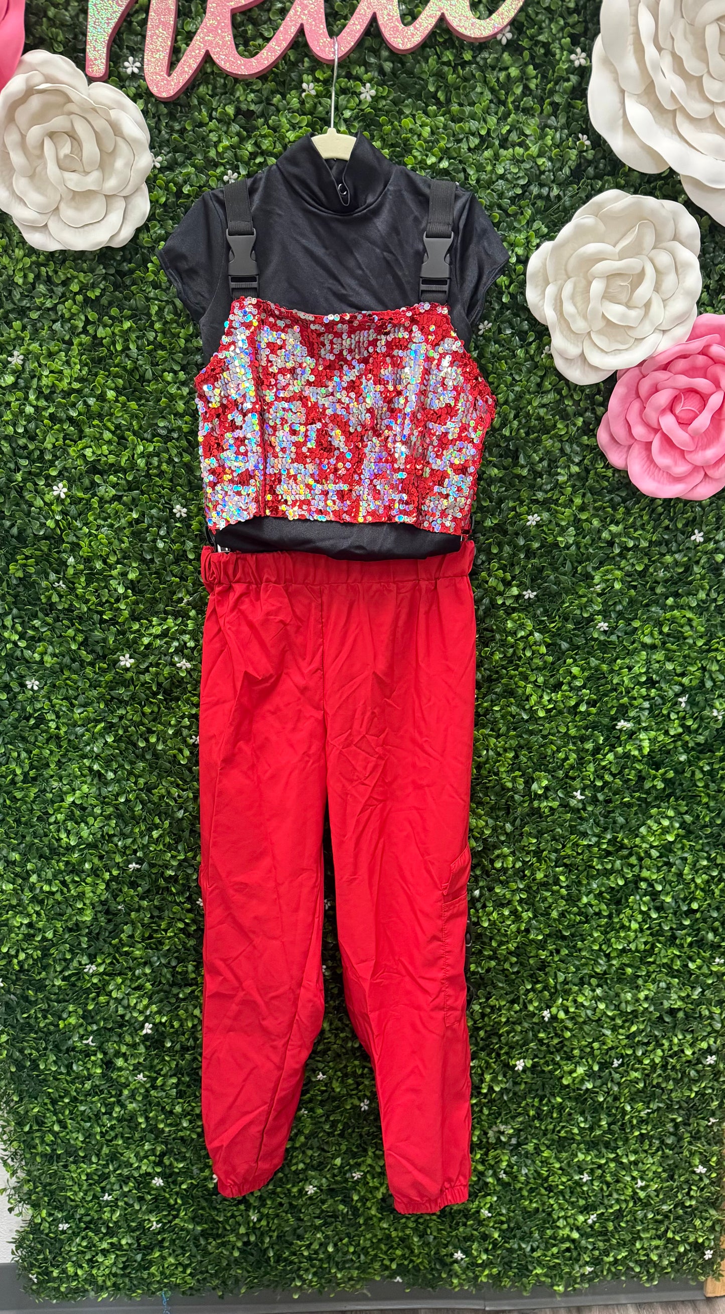 Child Medium Red and Black Costume
