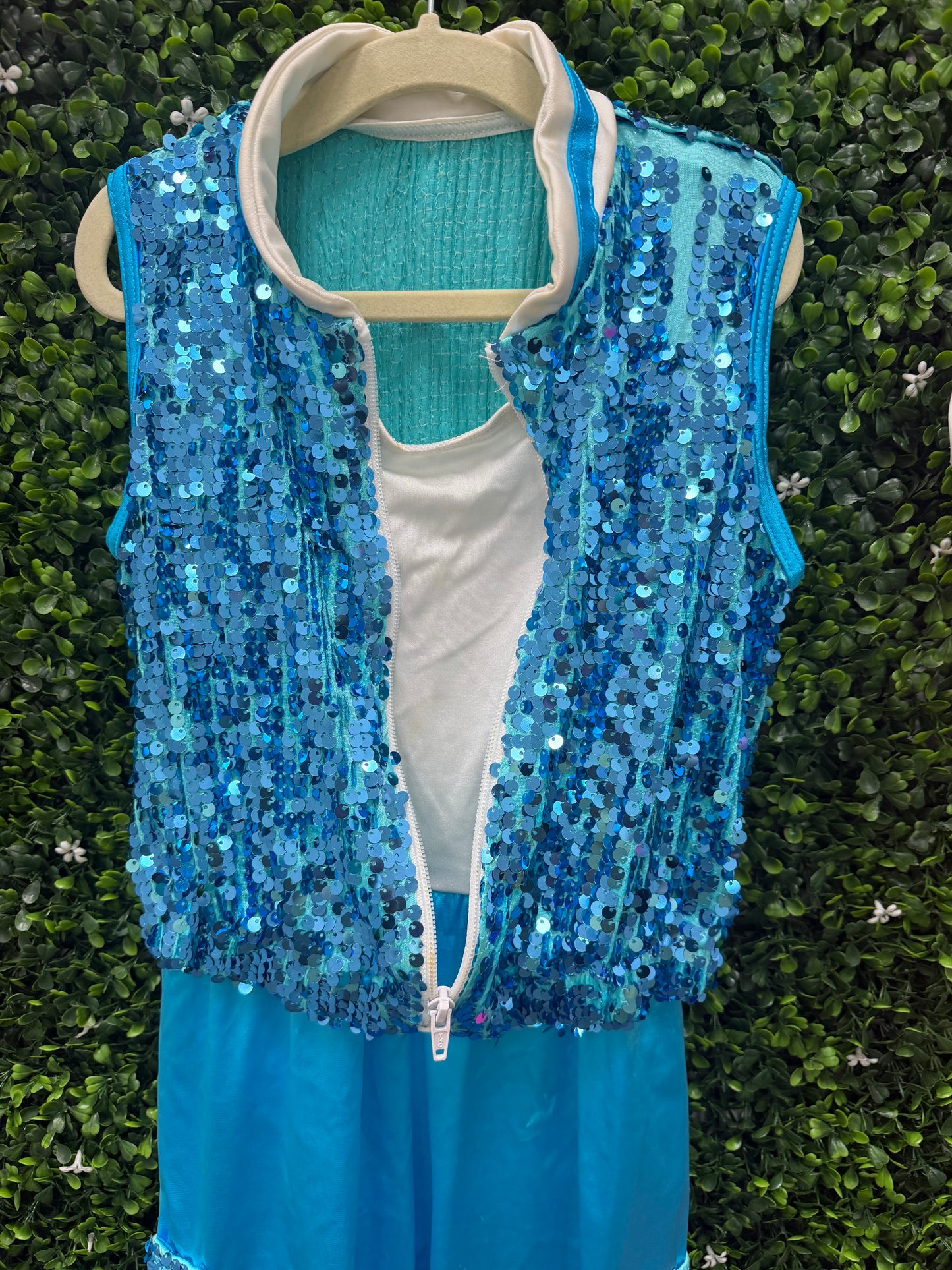 Child Intermediate Blue Sequin Costume