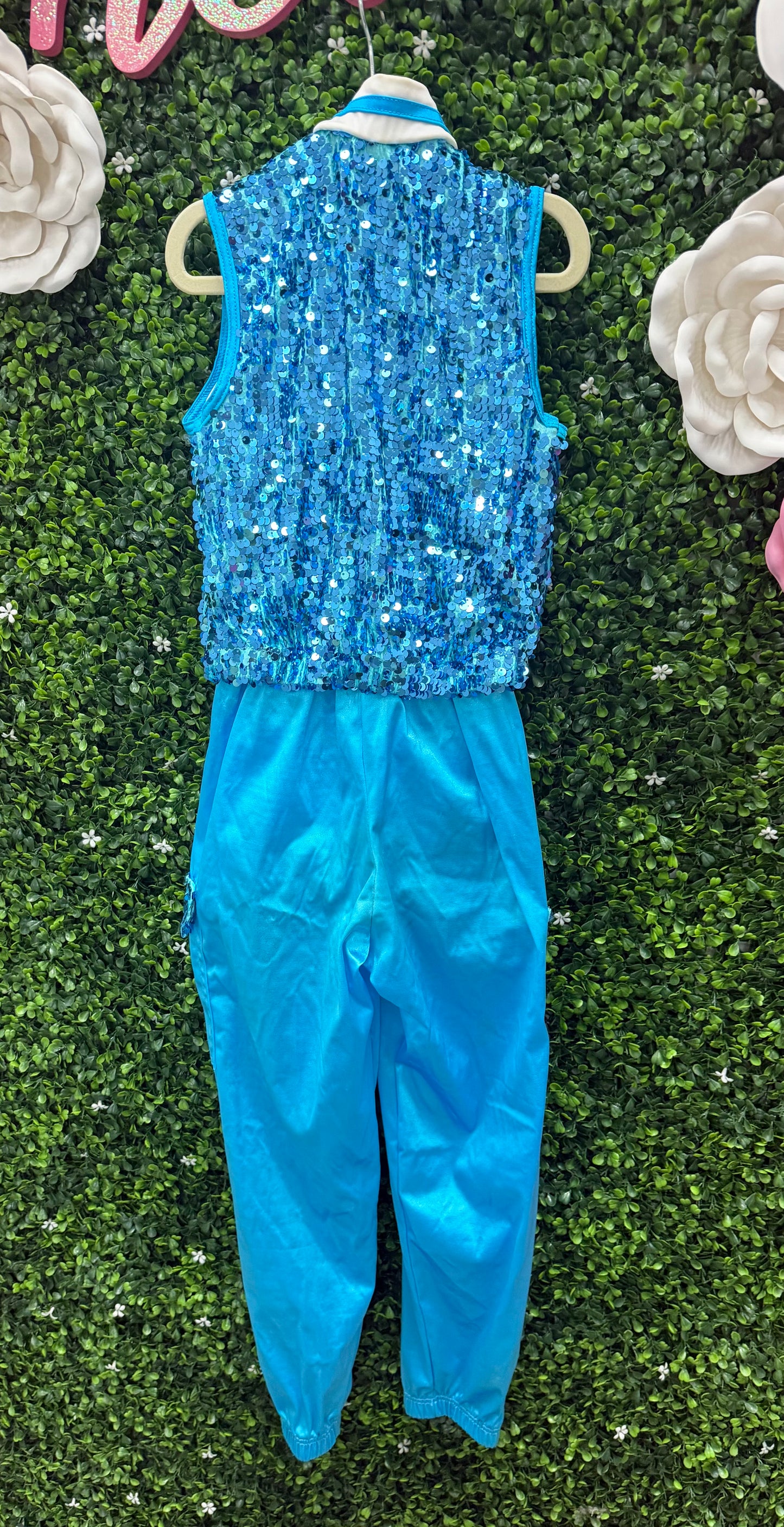 Child Intermediate Blue Sequin Costume