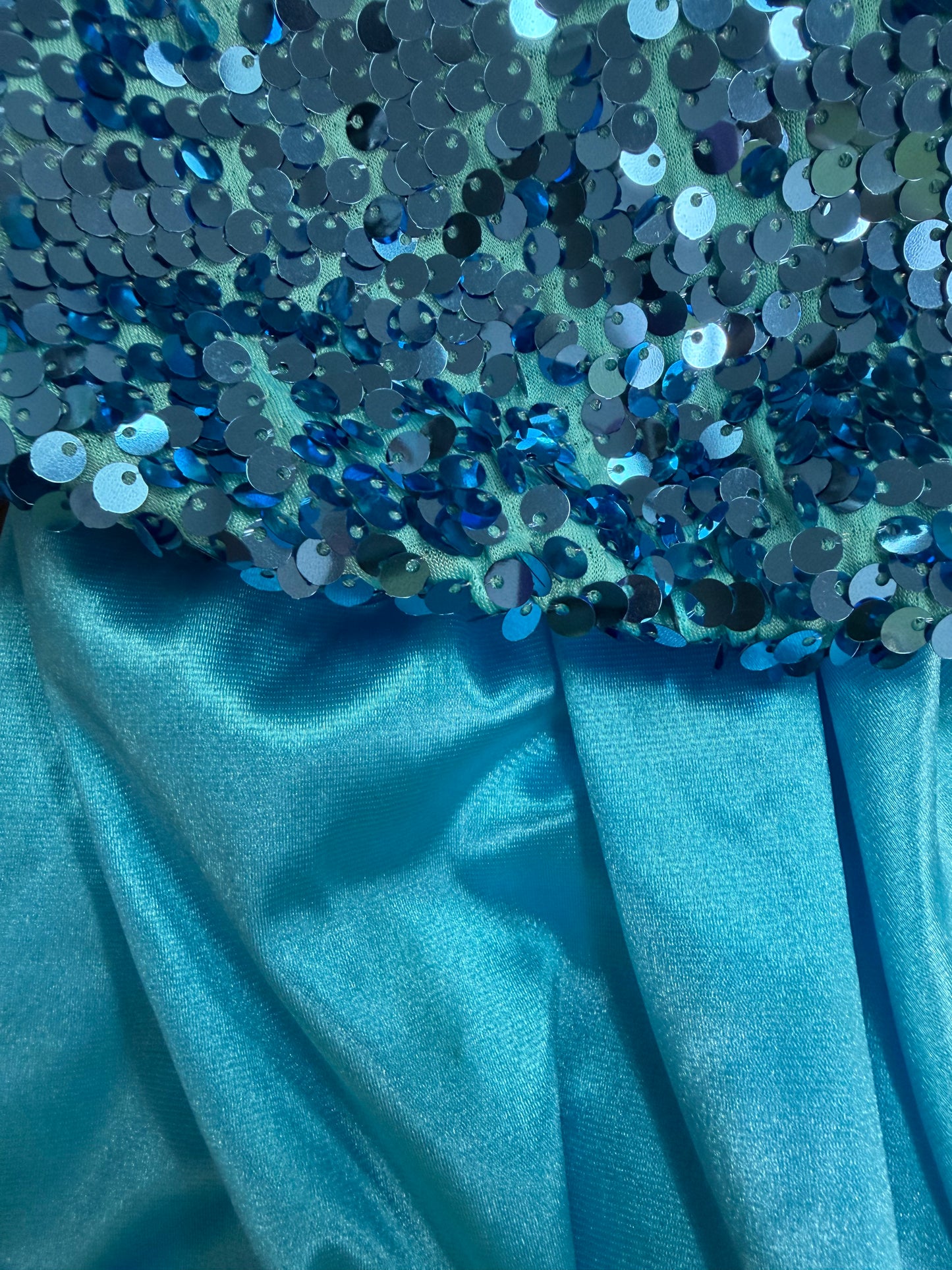 Child Intermediate Blue Sequin Costume