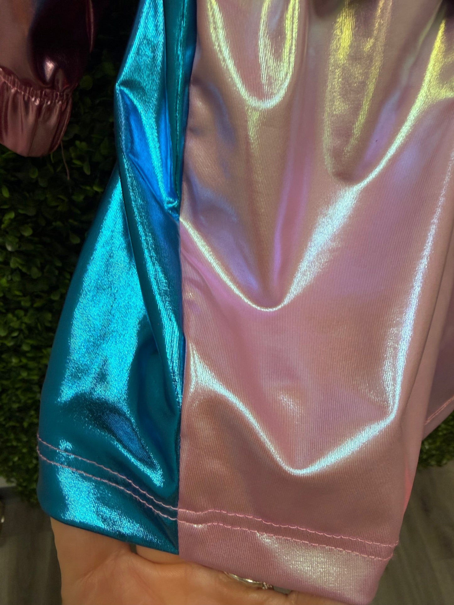 Child Medium Pink and Blue Holographic Costume