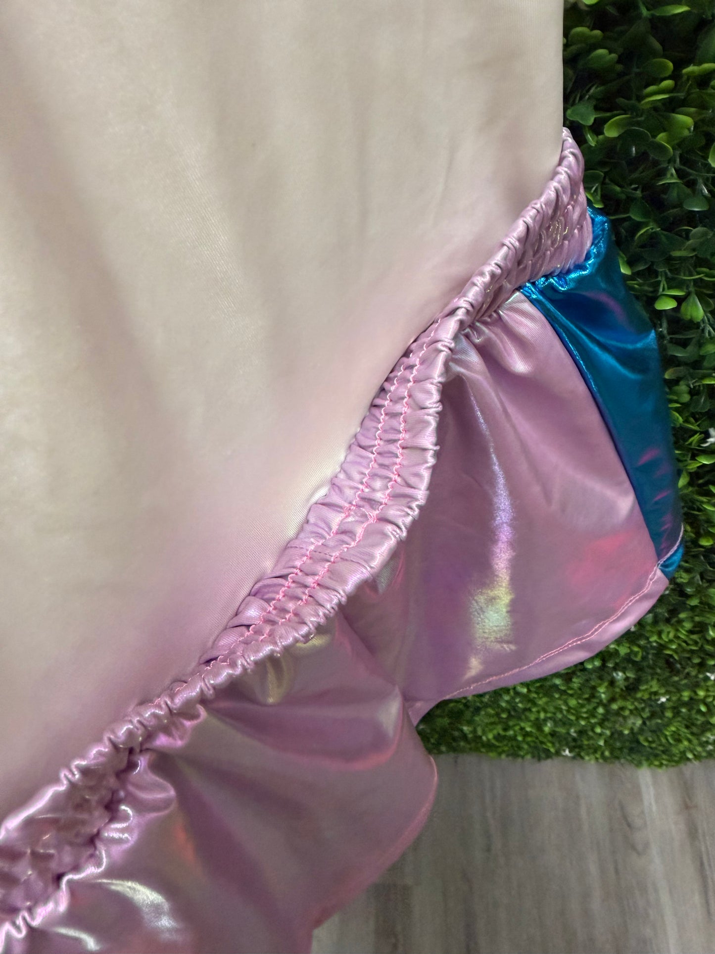 Child Medium Pink and Blue Holographic Costume