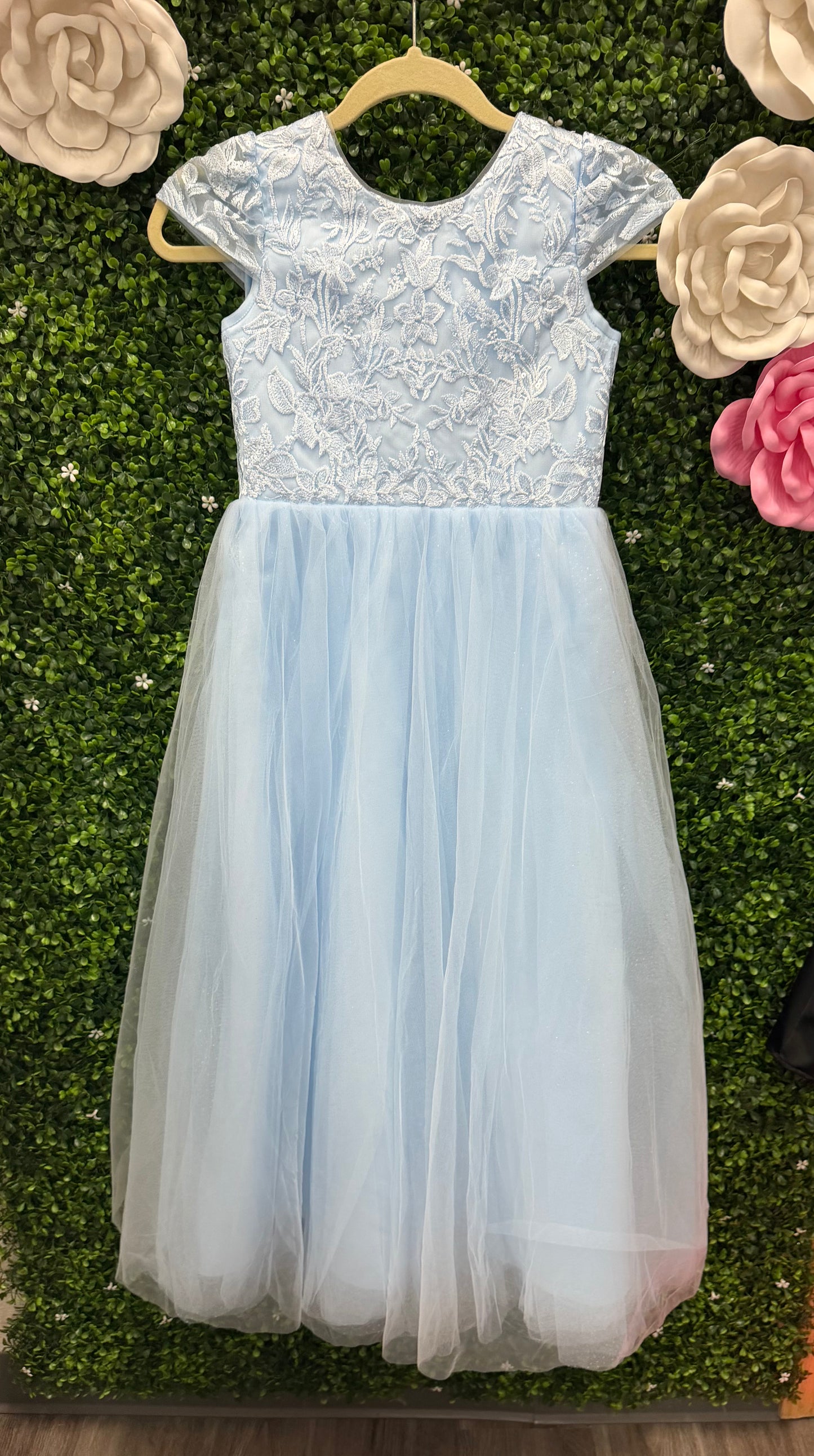 Child Large Blue Tulle Dress