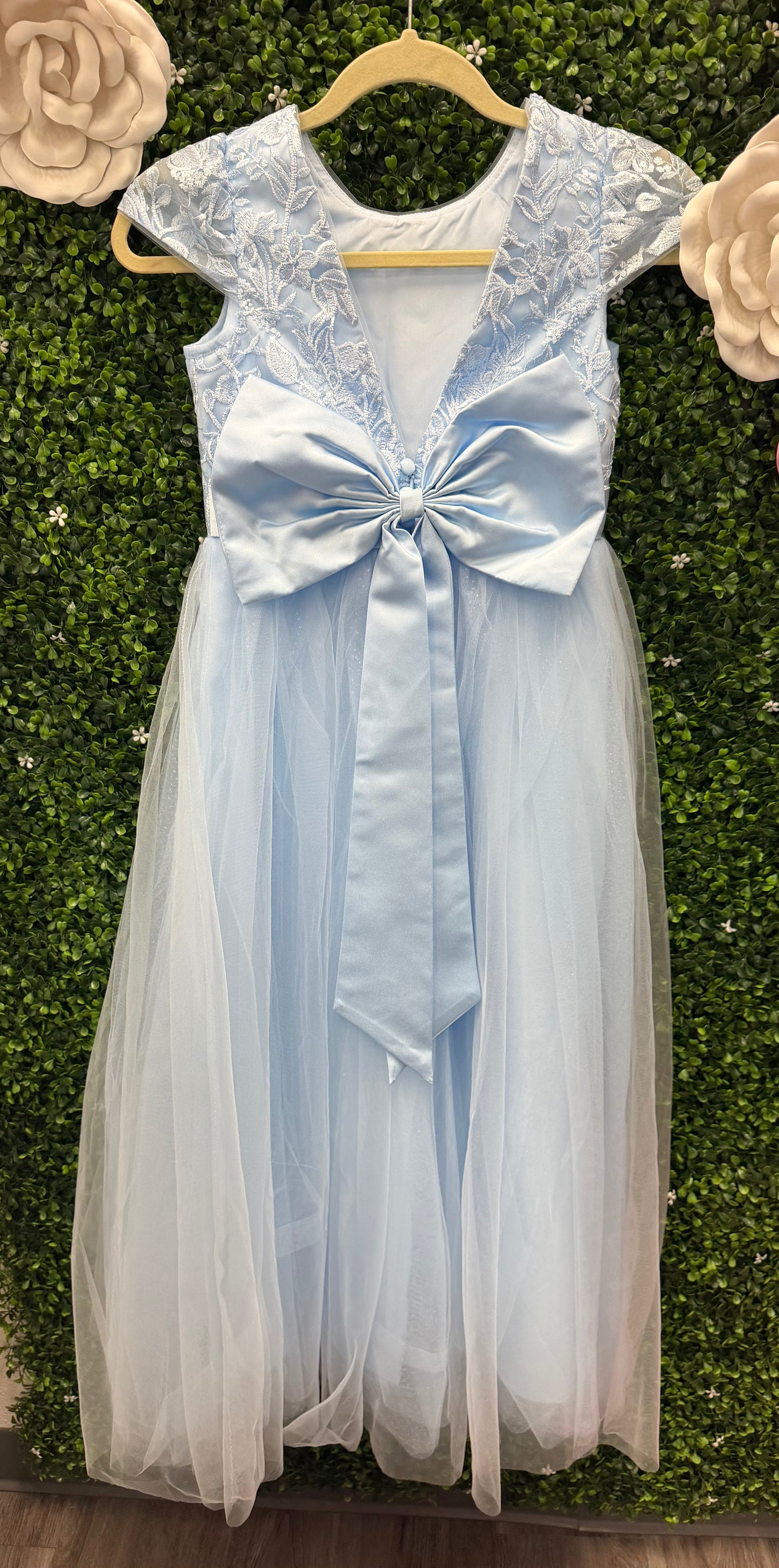 Child Large Blue Tulle Dress