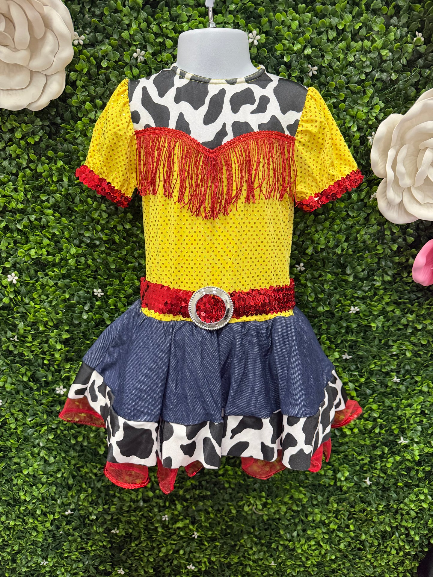 Child Small Cowgirl Fringe Dance Costume